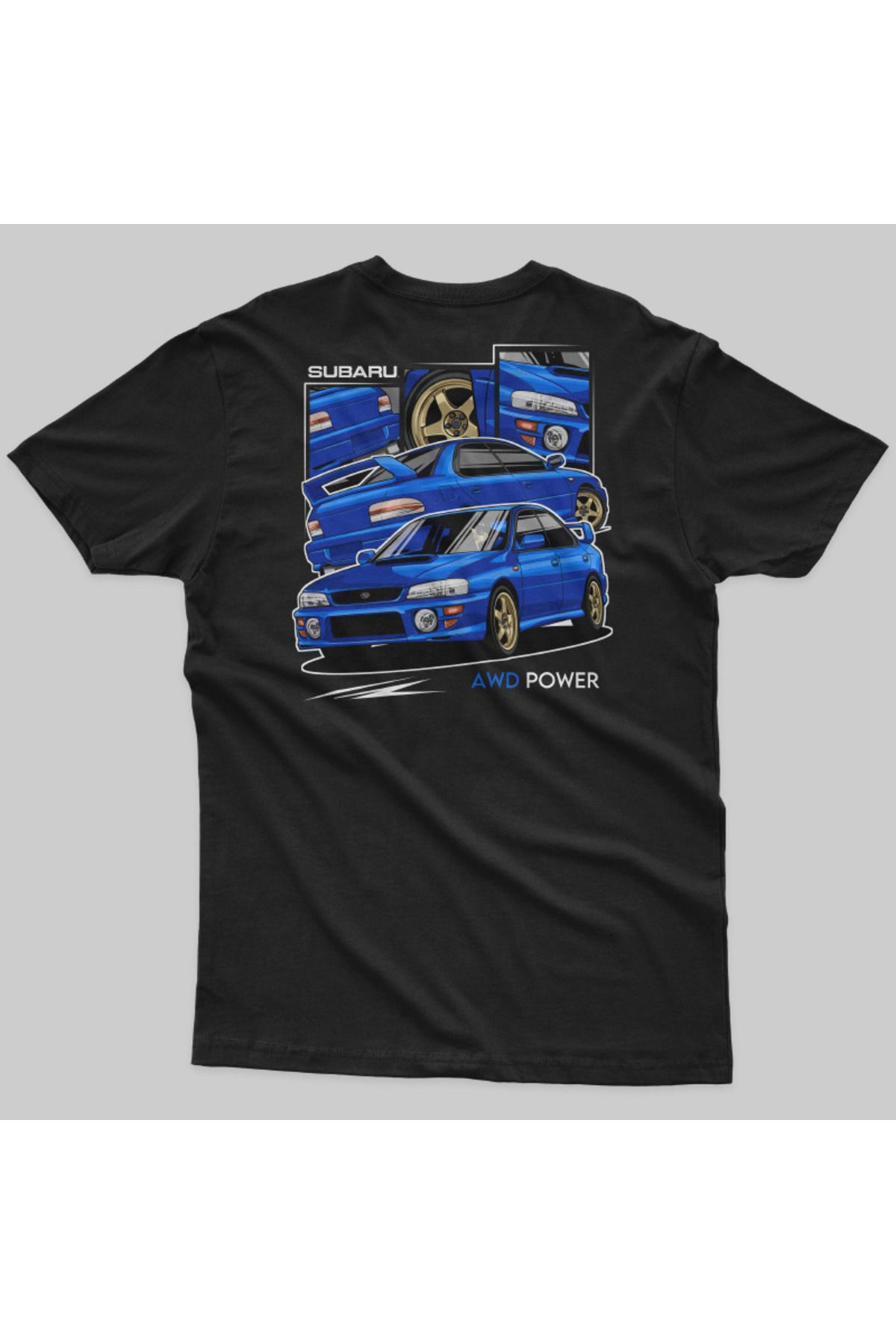 Crazy-Subaru Impreza Awd Power Men's t Shirt 3