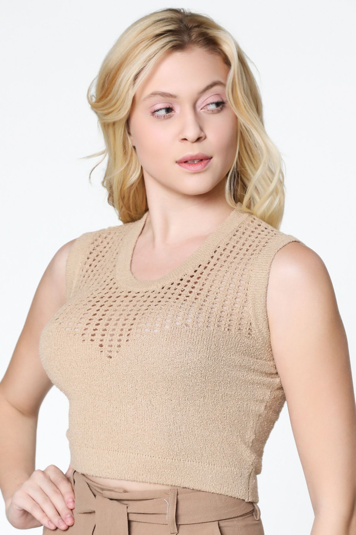 RİNA-Terracotta Sunrise Top Beige 2