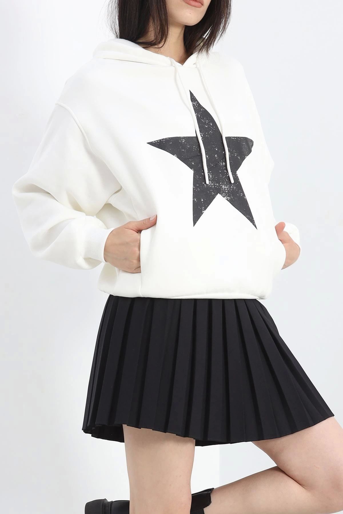 ADMAVM-White Printed 3 Thread Sweat - 20289.1868 1