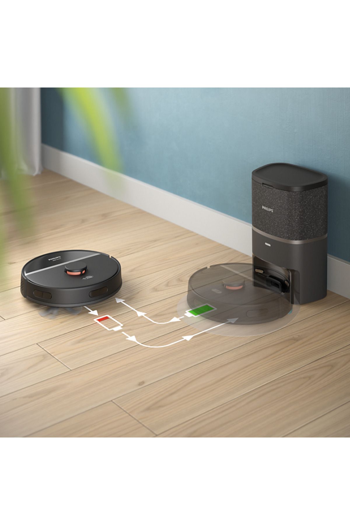 Philips-منظف وممسحة كهربائية روبوتية - HomeRun App Enabled XU3100/01 7