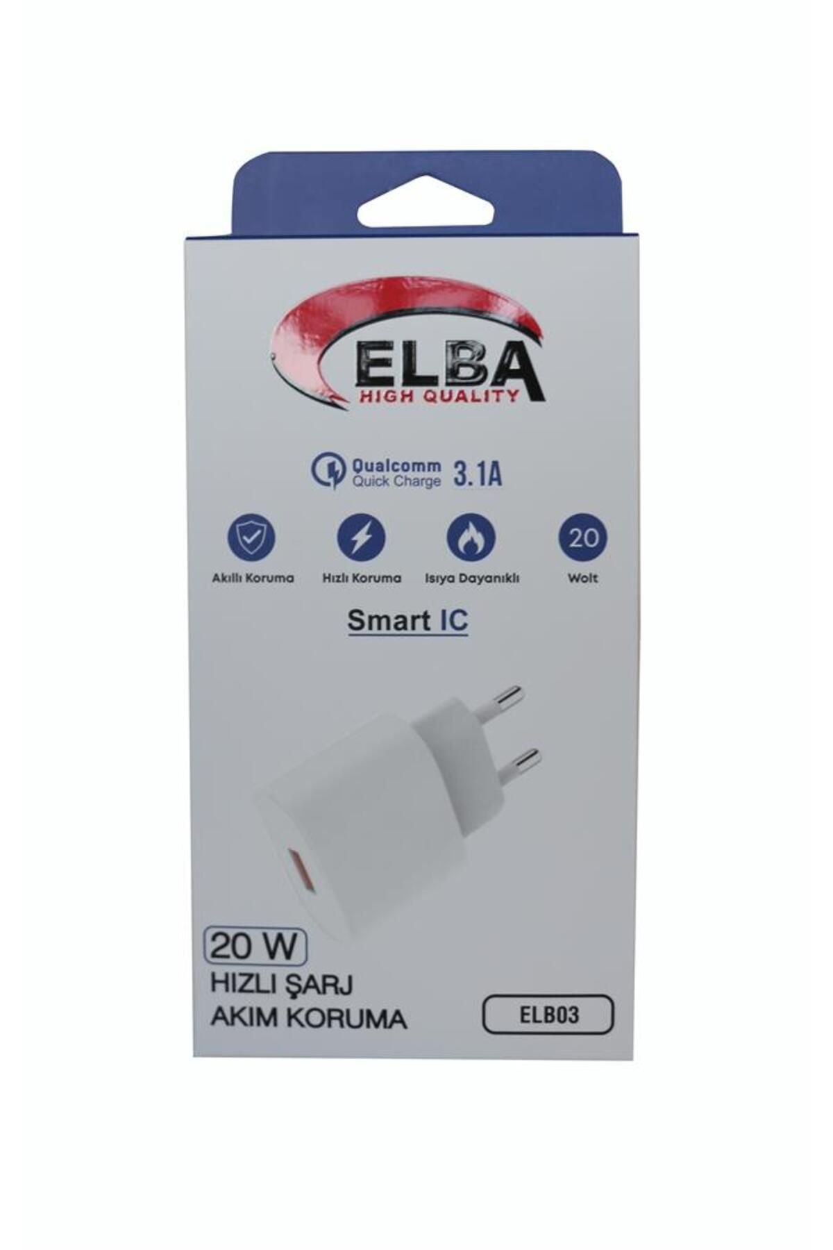 Vobotek Teknoloji Elba ELB03-20USB Beyaz 20W USb Şarj Kafa QC4.0(Akıllı Koruma-Hızlı Şarj-Isıya Dayanıklı)