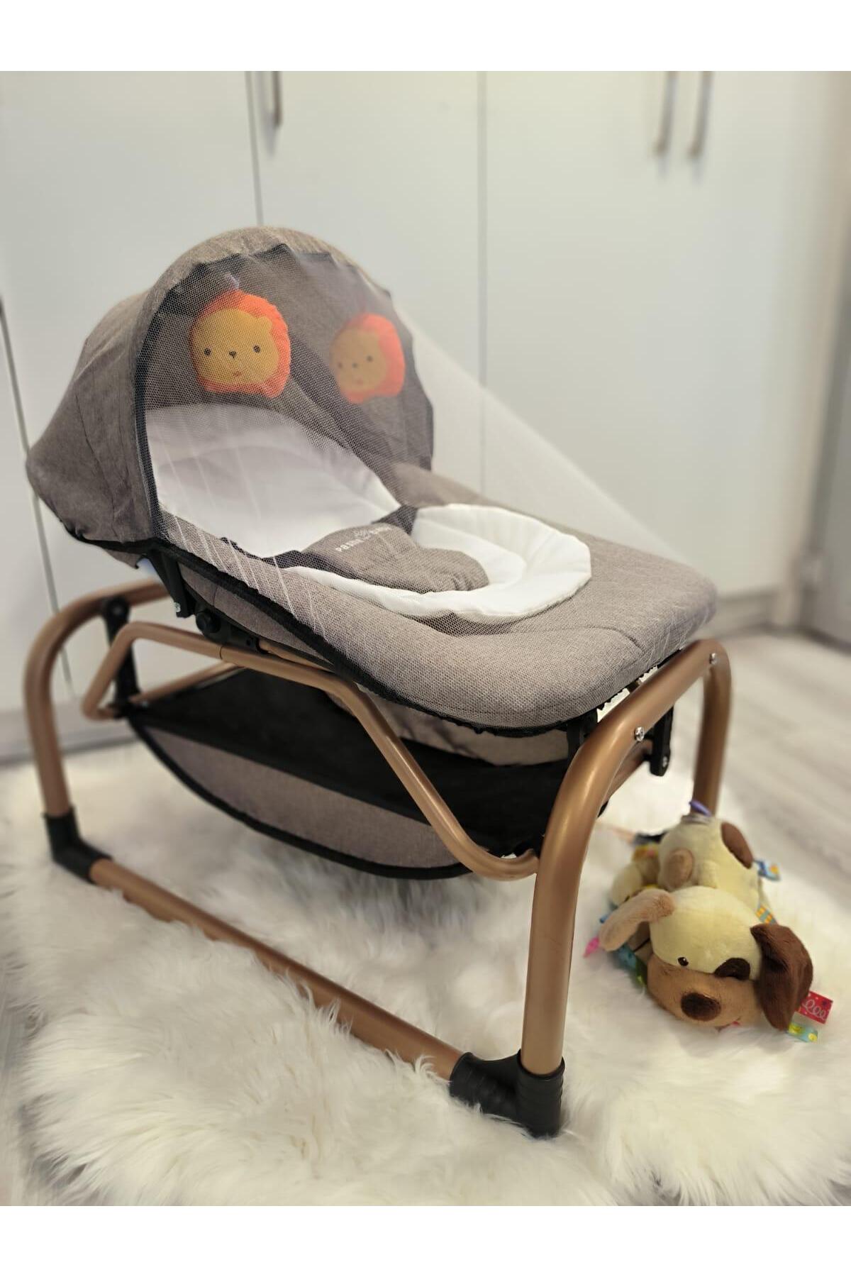 4KİDS Sallanır Bebek Anadizi Yer Beşiği Gold Bebek Anakucağı Lüx Anadizi fotoğrafı 2 (önizleme)