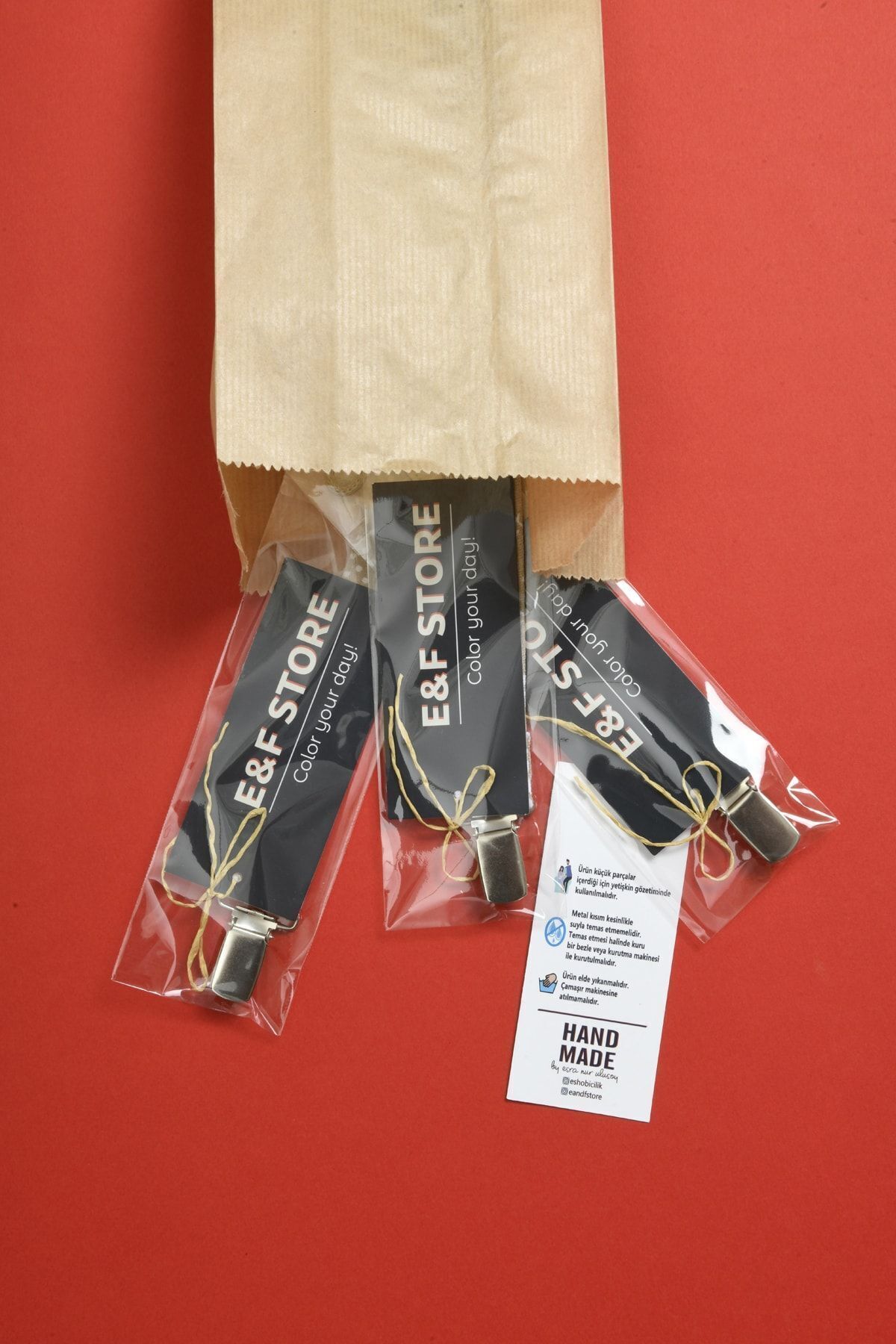 e&f Store Sertifikalı Pamuklu Emzik Askısı - 3'lü Set - Keten, Çizgili, Yıldızlı - Bebek Emzik Zinciri fotoğrafı 6 (önizleme)