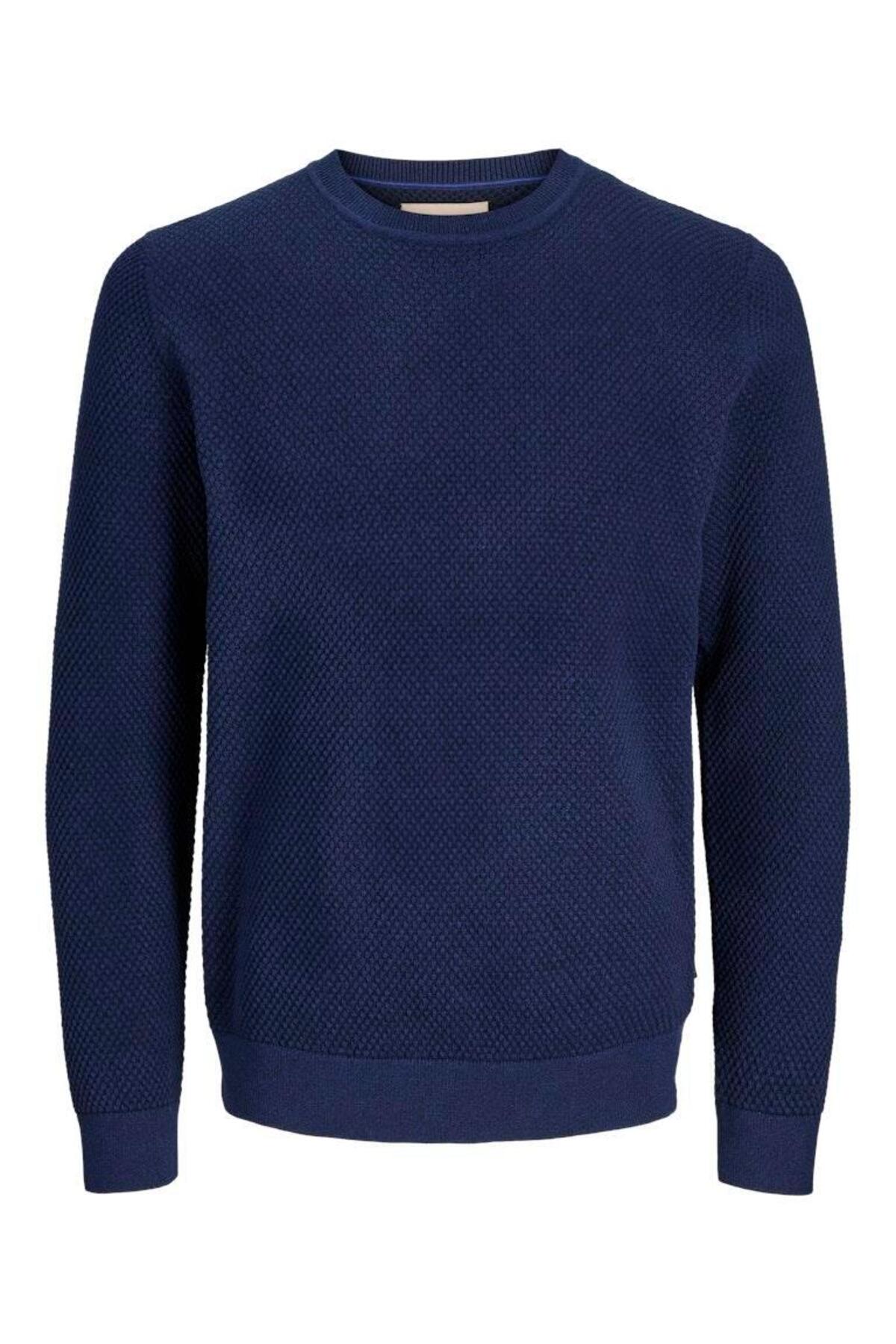 JPRBLUNOAH یقه گرد بافتنی BF LN نایت اسکای جک اند جونز پلیور Jack & Jones