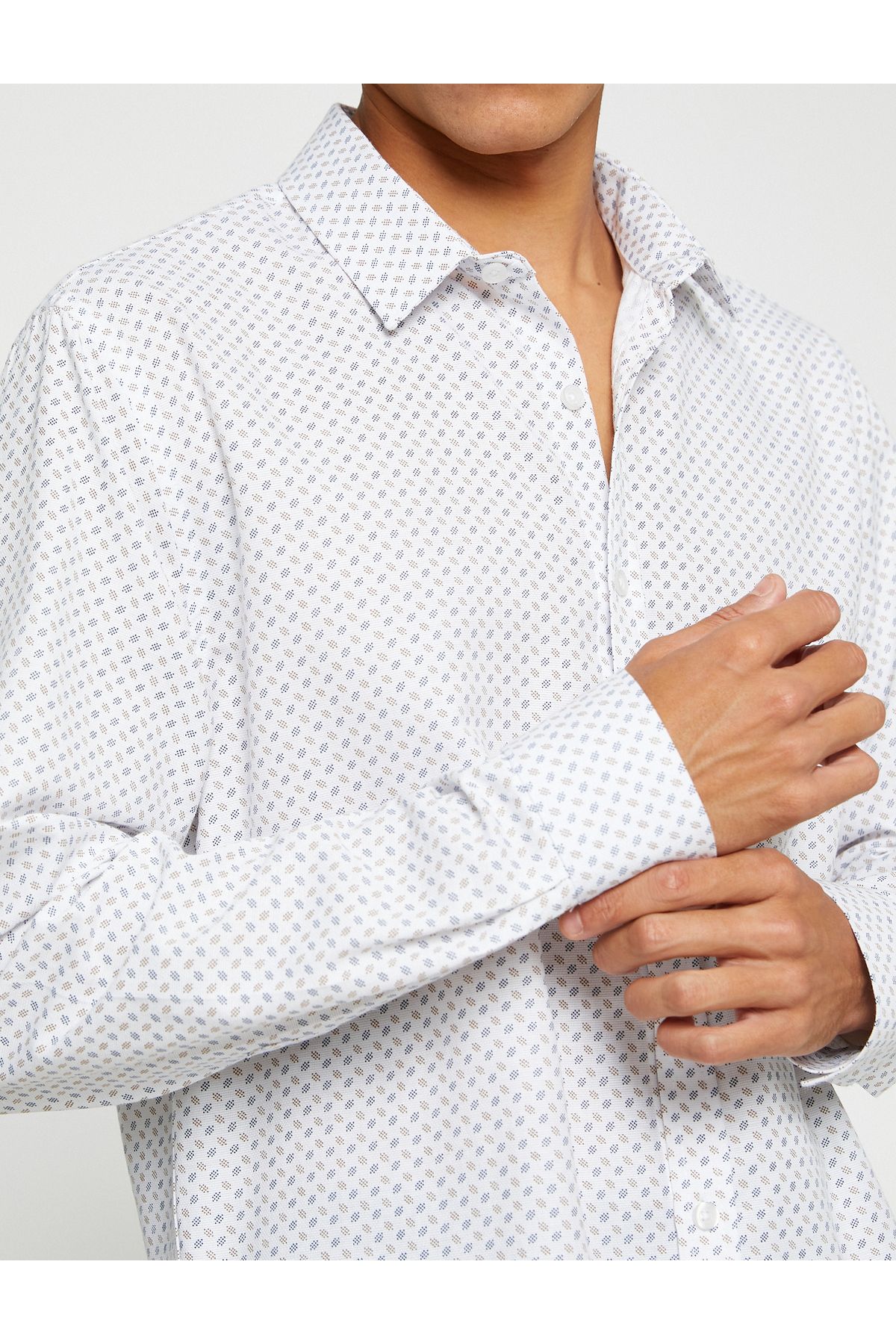 Koton-Sports Shirt Slim Fit Classic Collar Long Sleeve Non Iron 5