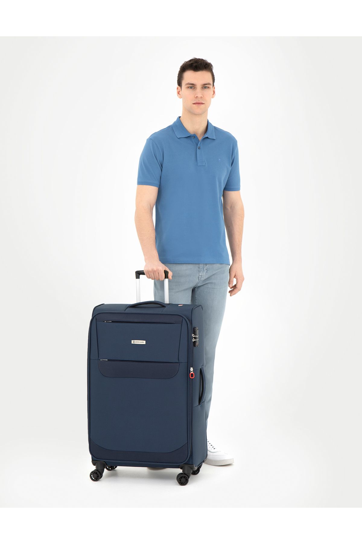 چمدان سایز بزرگ آبی ناوی 50294153-VR033 Pierre Cardin