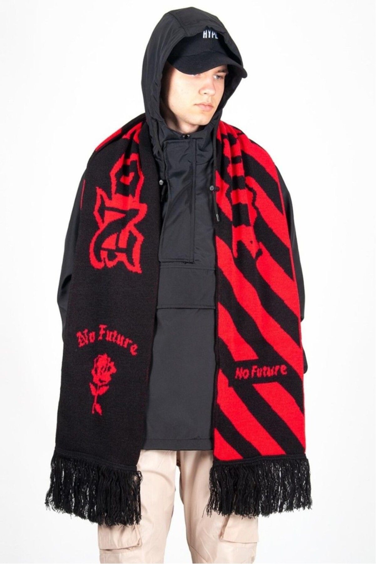 No Future-Nf0177Sykz Double Sided Scarf 1