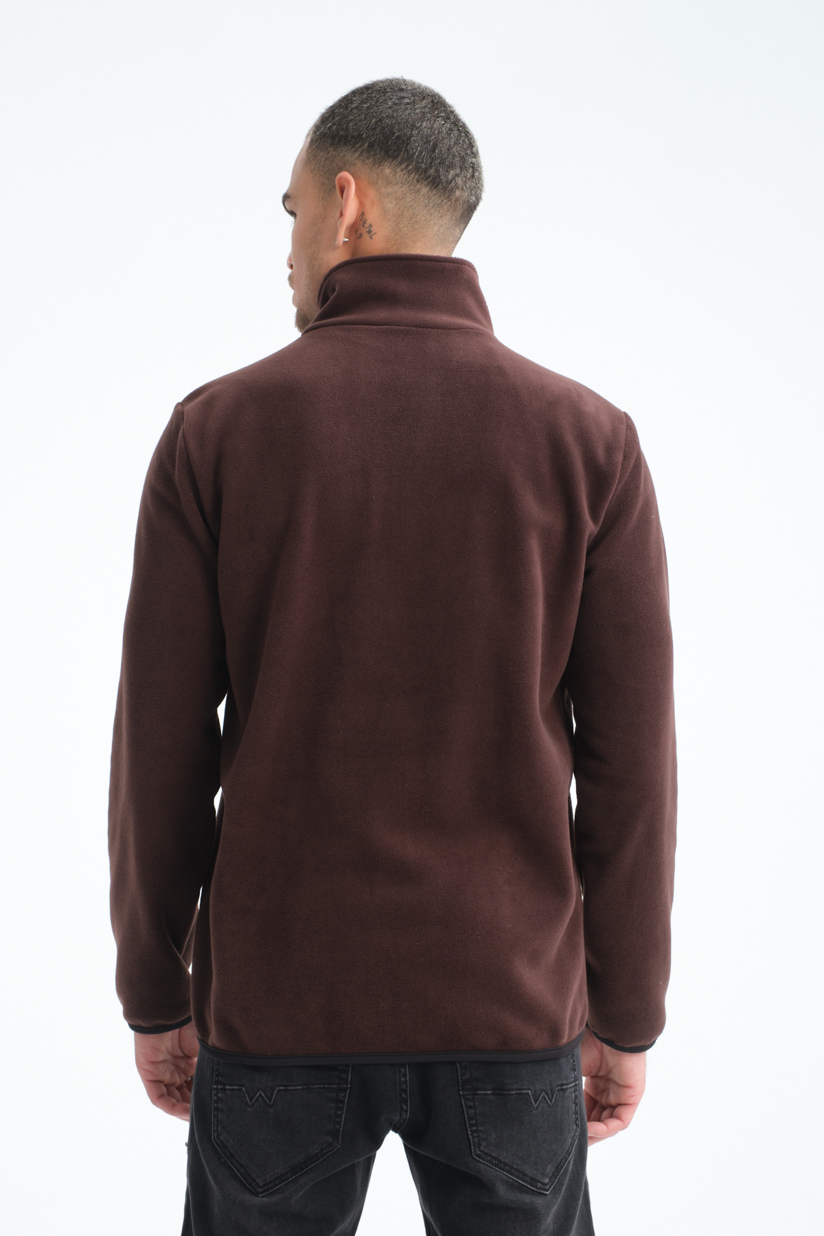 Store TAM FERMUARLI 5 CEPLİ ERKEK POLAR OUTDOOR CEKET görsel 5