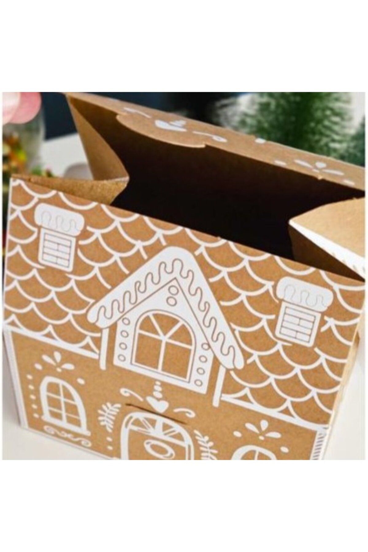 roco paper-Box Bag with Christmas Home Design - Decorative New Year and Wedding Gift, Printed-12Pcs, 9.5X14.5X15Cm 7