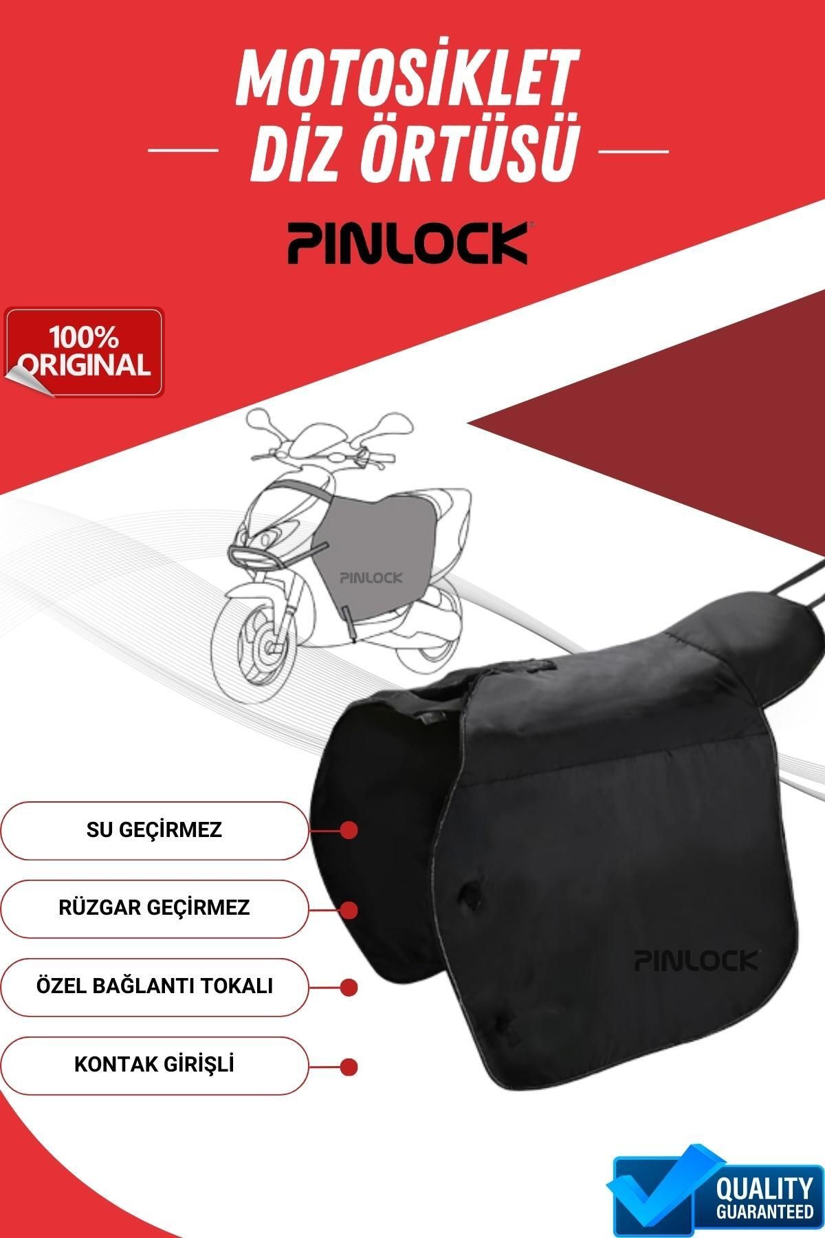 pinlock Honda Activa Diz Örtüsü Scooter Diz Örtüsü Premium (Su ve Rüzgar Geçirmez)