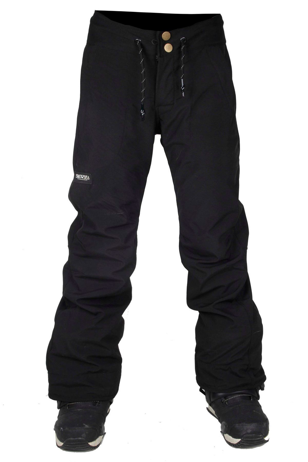 SNOWSEA Siyah Erkek Snowboard Pantolonu, Ss7955-1 Siyah Kayak Ve Kar Pantolonu