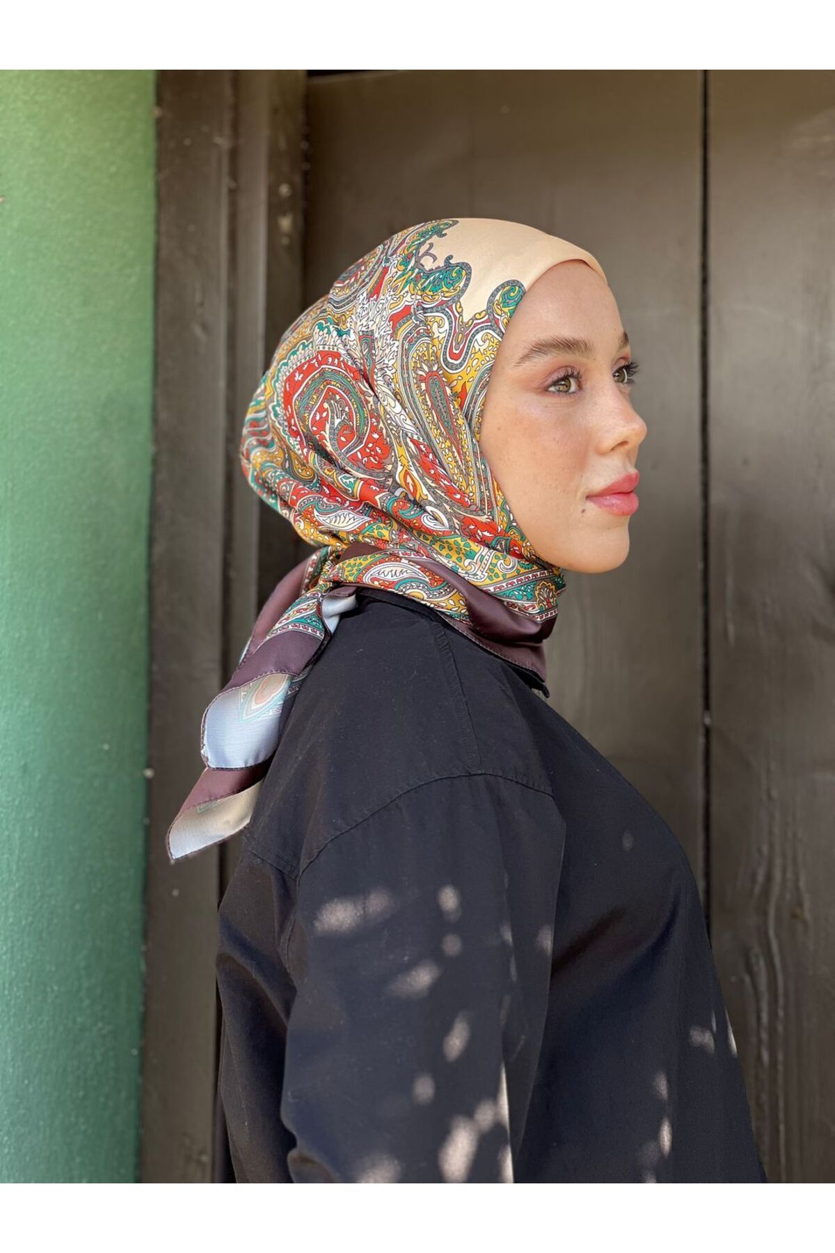 Modakaşmir-Persia Pattern Twill Scarf 3