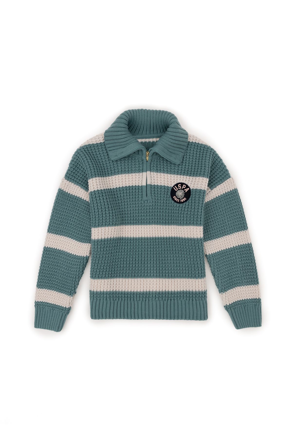 ژاکت پولو یقه کرم دخترانه U.S. Polo Assn.