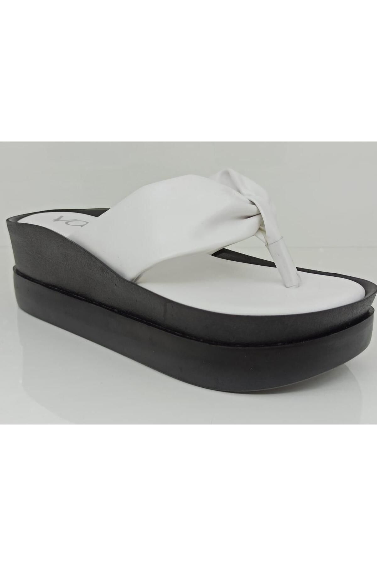 Voga-258300 Flip-flops casual confort cu toc pană 1