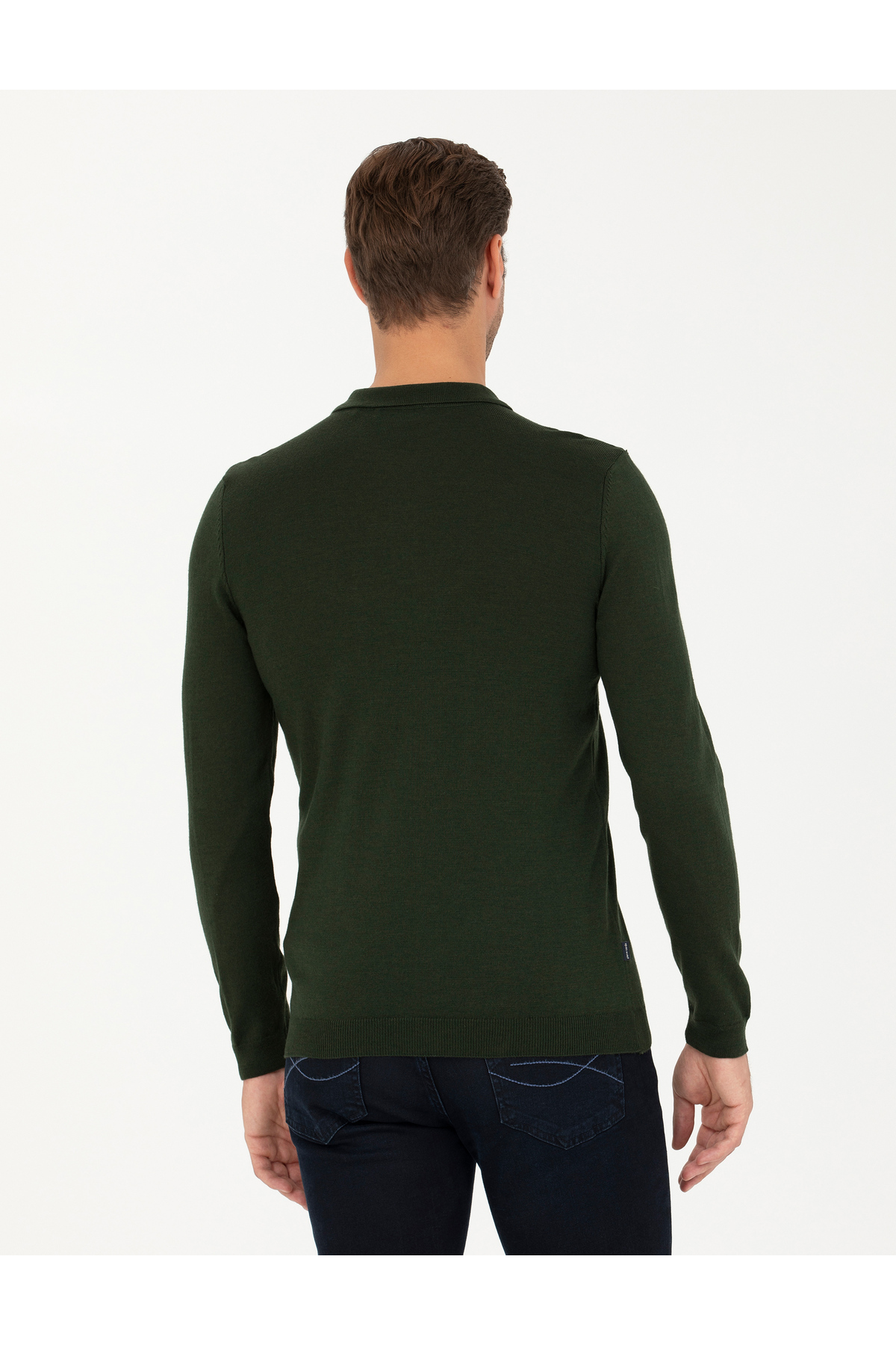 بافت مردانه راسته آستین بلند | پیر کاردین Pierre Cardin G021SZ0TK.000.1740615 - تصویر 5