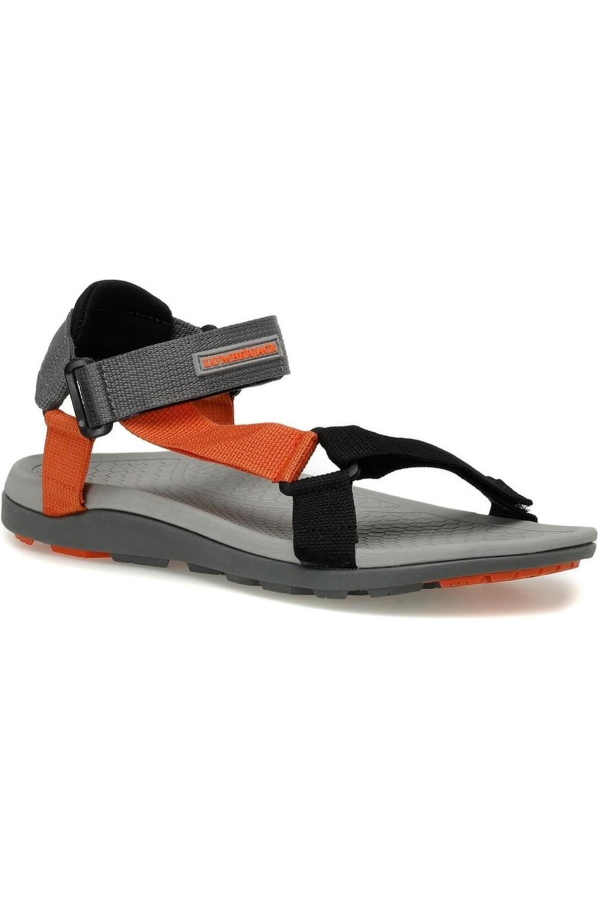 lumberjack Glory 3FX Turuncu-gri Comfort Casual Anatomik Spor Sandalet görsel 3