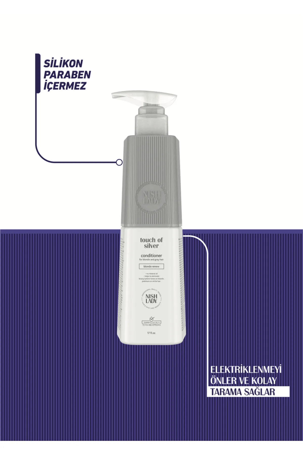 Touch Of Silver Saç Bakım Kremi 503ml / Dore Yok Edici Mor Saç Kremi — NLSŞ1000 — تصویر 2 از 6