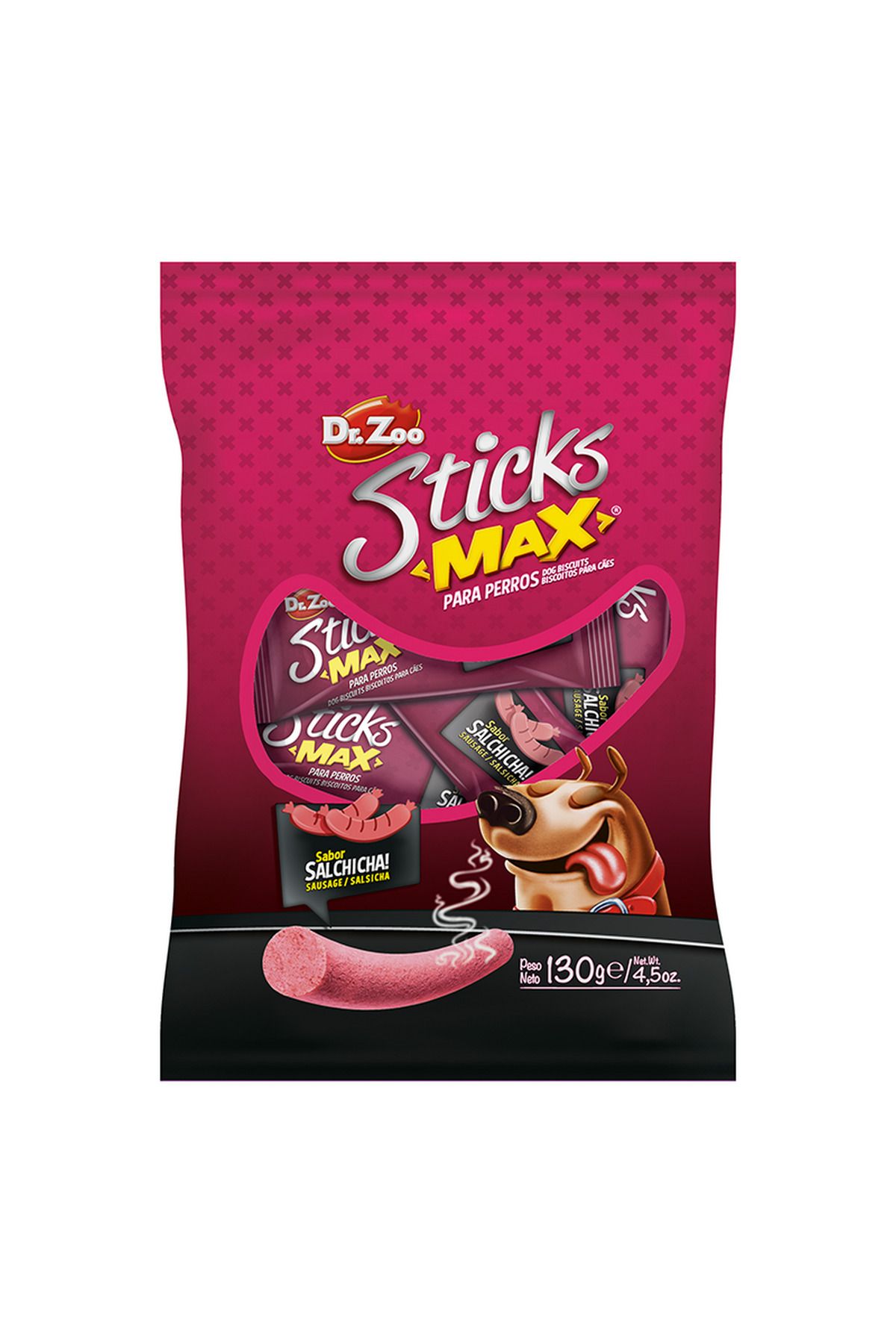 dr zoo DR.ZOO MAX SOSISLI KÖPEK ÖDÜLÜ 130 GR X 4 ADET YKTSN