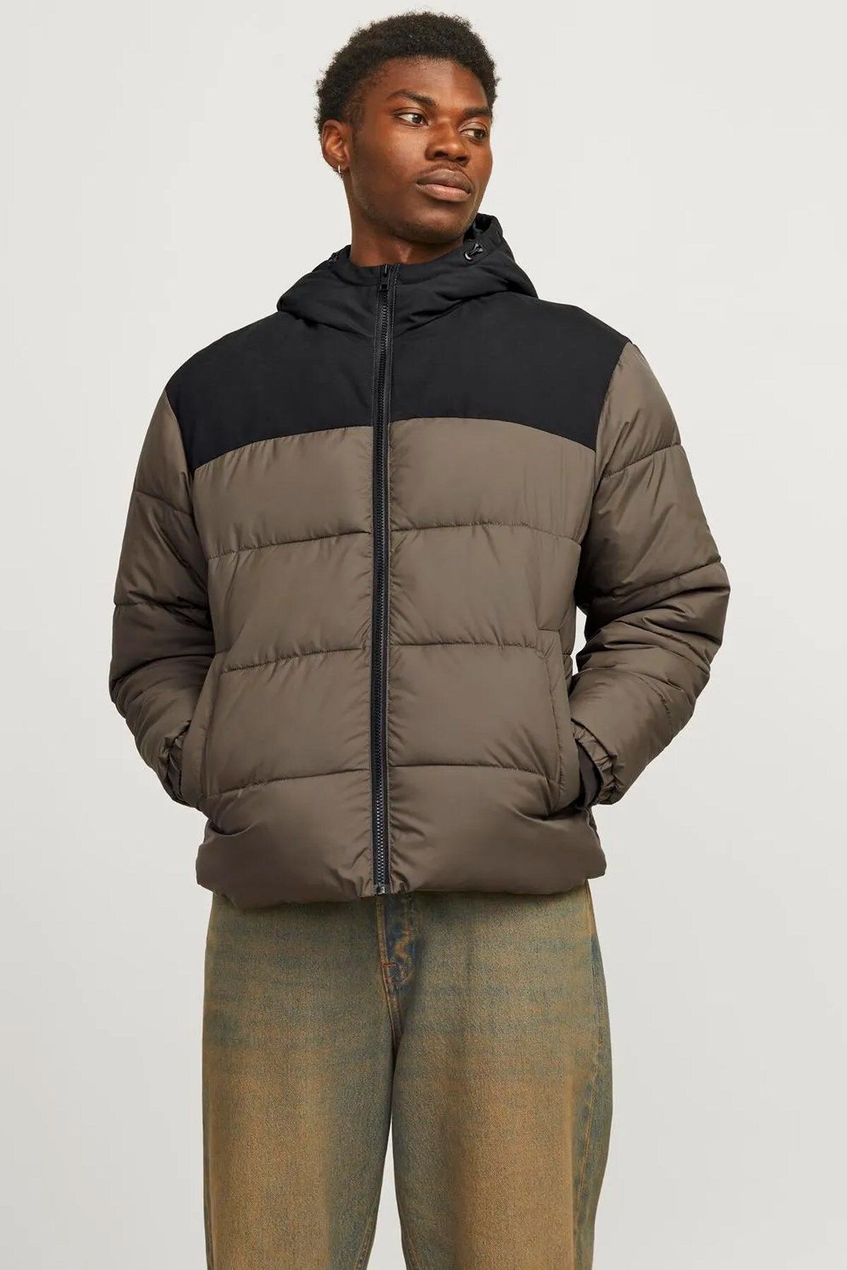 Jack & Jones Moon Hood Puffer Erkek Mont