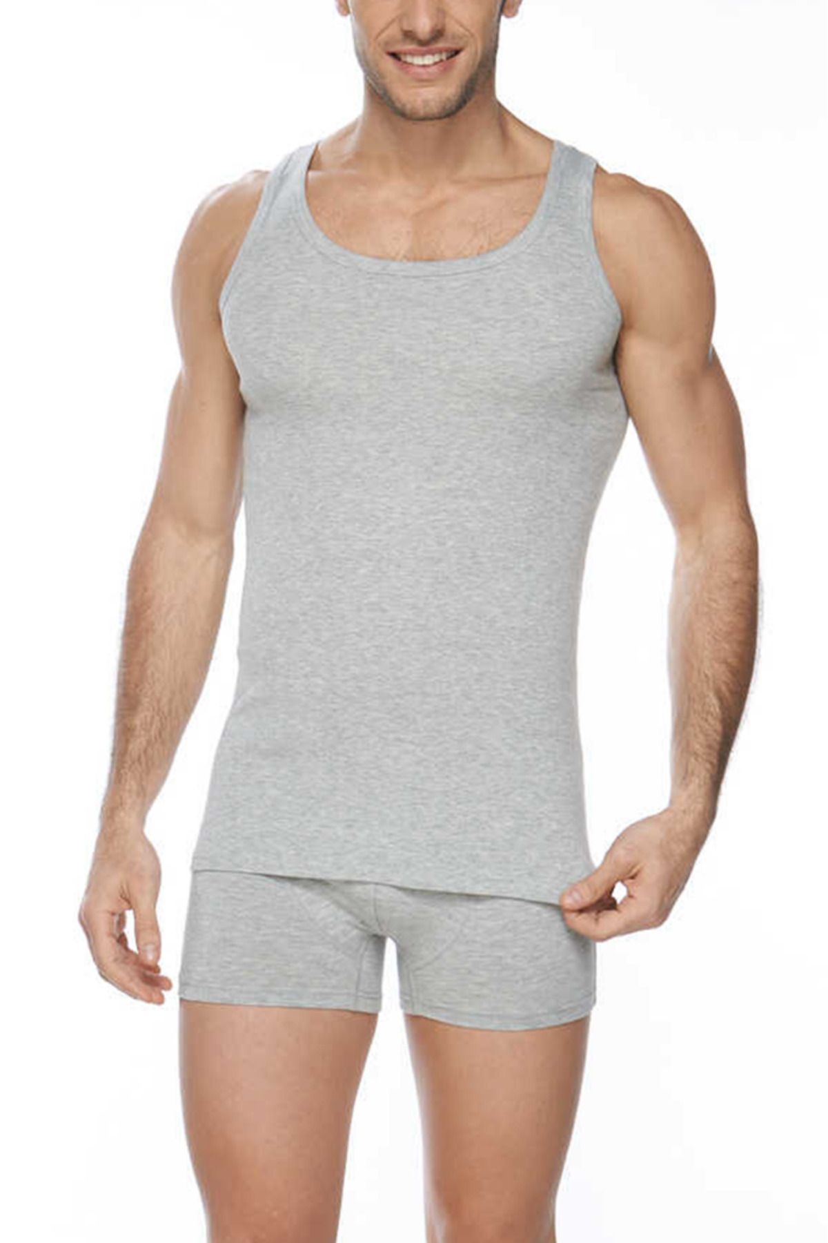 CNT-Men's Premium Cotton Classic Rib Tank Top 3 Pack 3