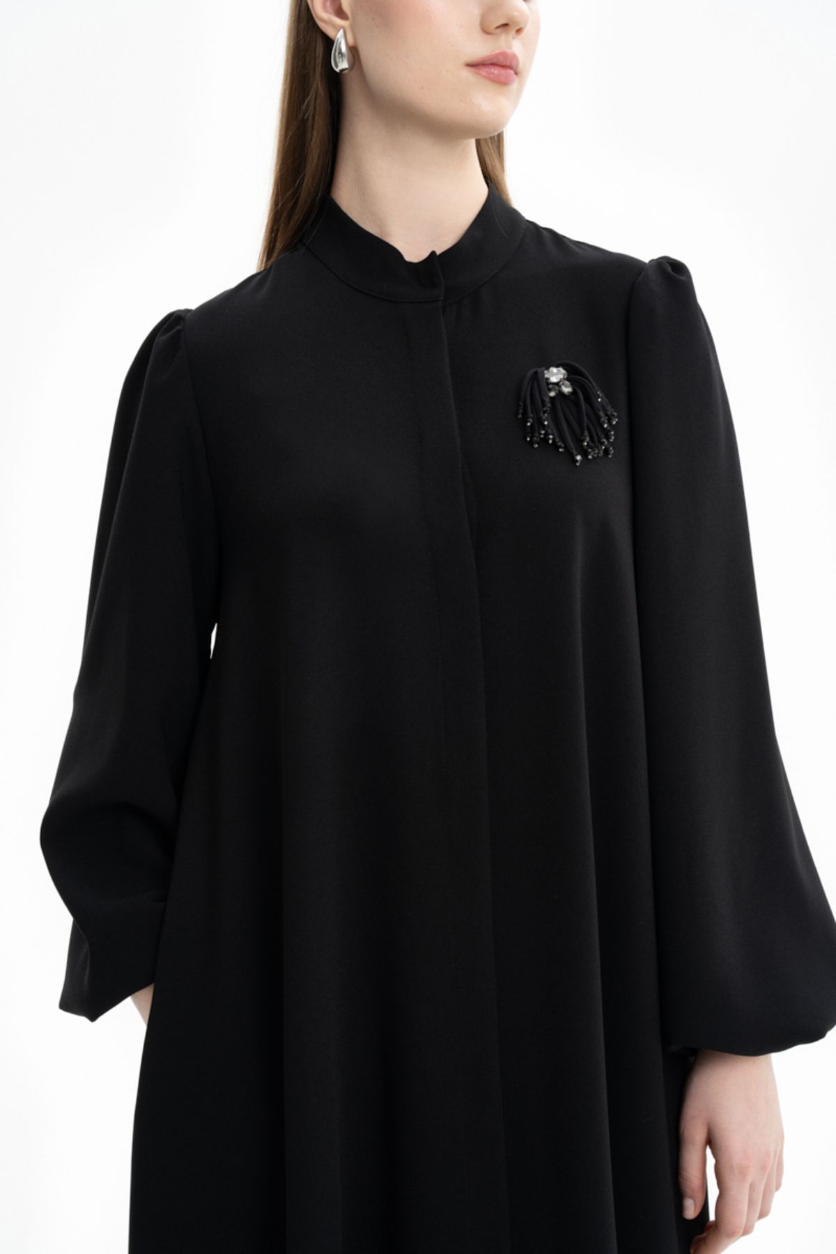 Aker-Modest Overcoat - Black - Long 4