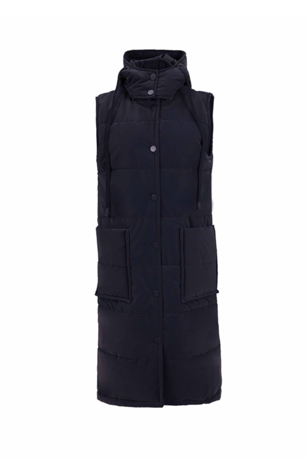 Aker-Hooded Puffer Vest 1