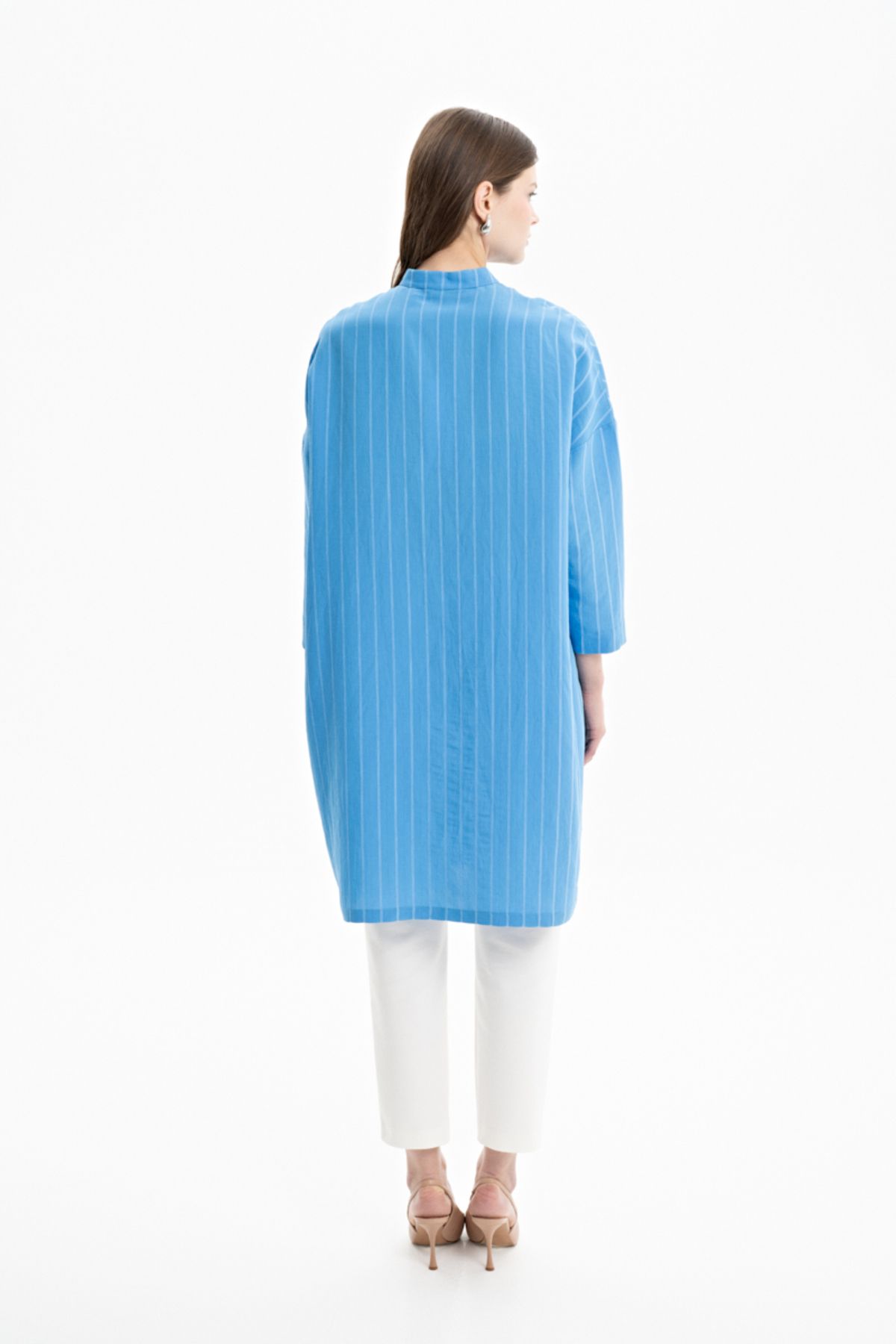 Aker-Comfortable Cut Striped Tunic 4