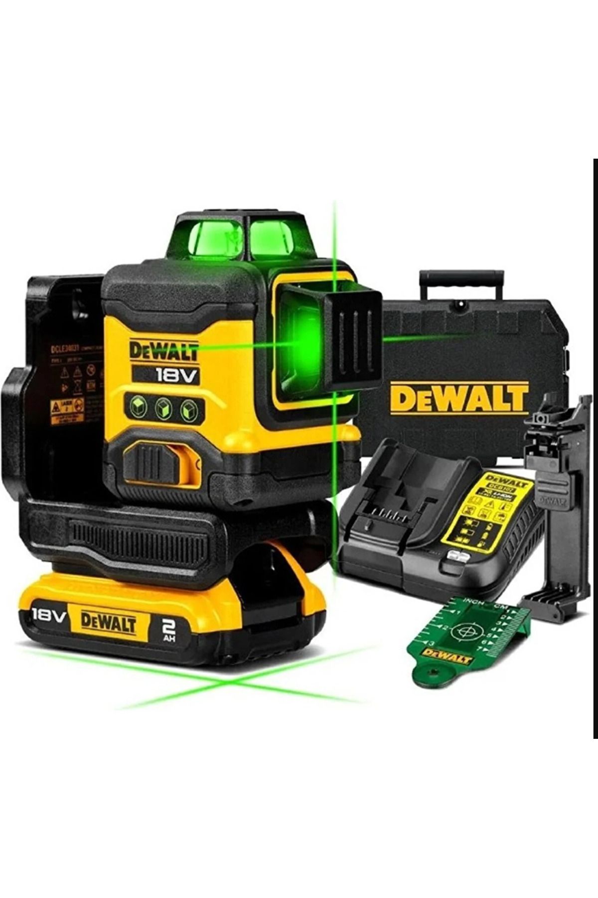 Dewalt Dcle34031d1 Compact Yeşil Lazer Hizalama 3x360 18v