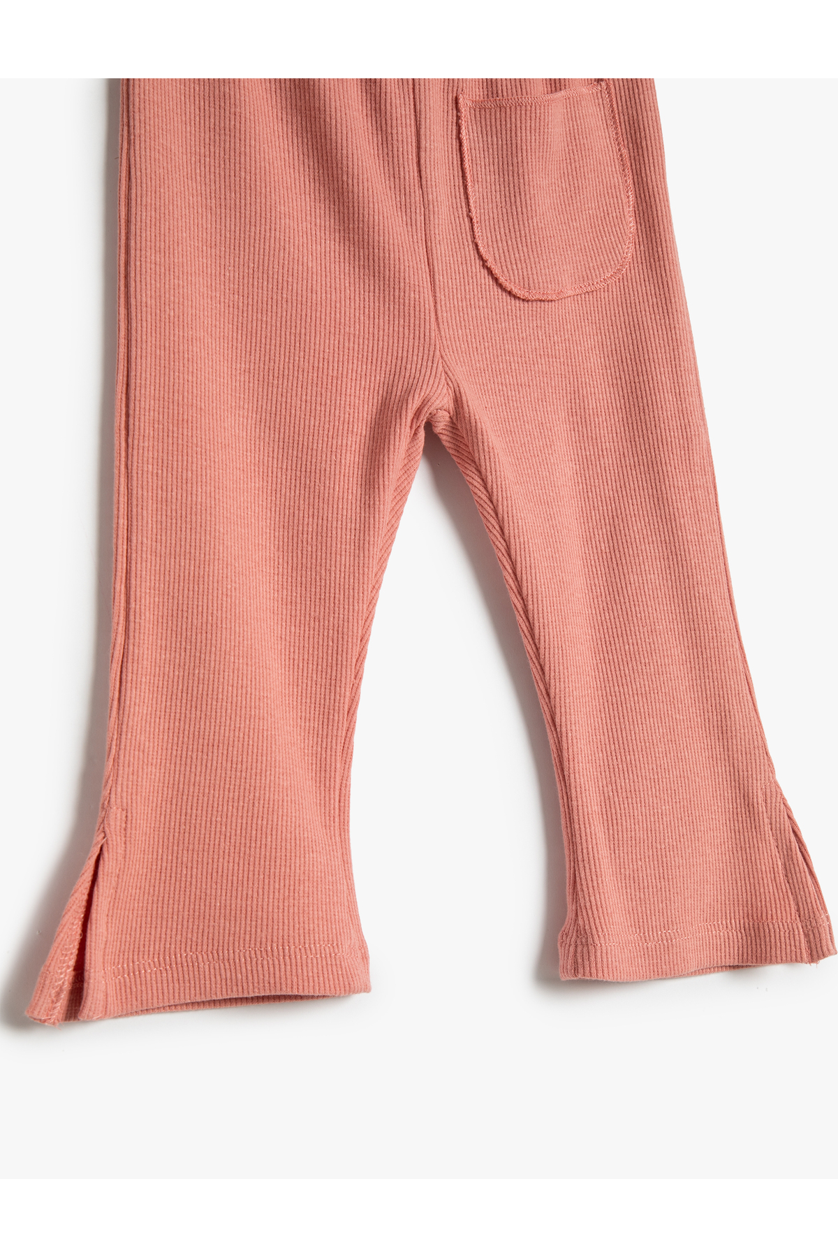 Koton İspanyol Paça Basic Tayt Kaşkorse Beli Lastikli Pamuklu fotoğrafı 3 (önizleme)