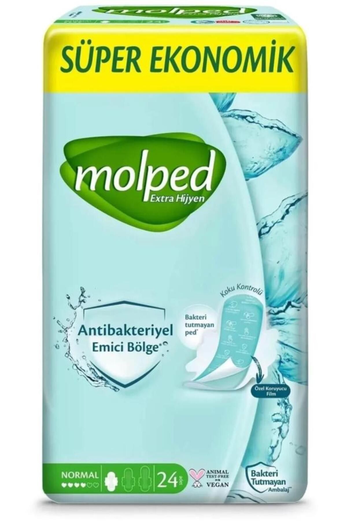 NEZADE STORE Molped Extra Hijyen Normal Ped Süper Eko 24 Adet