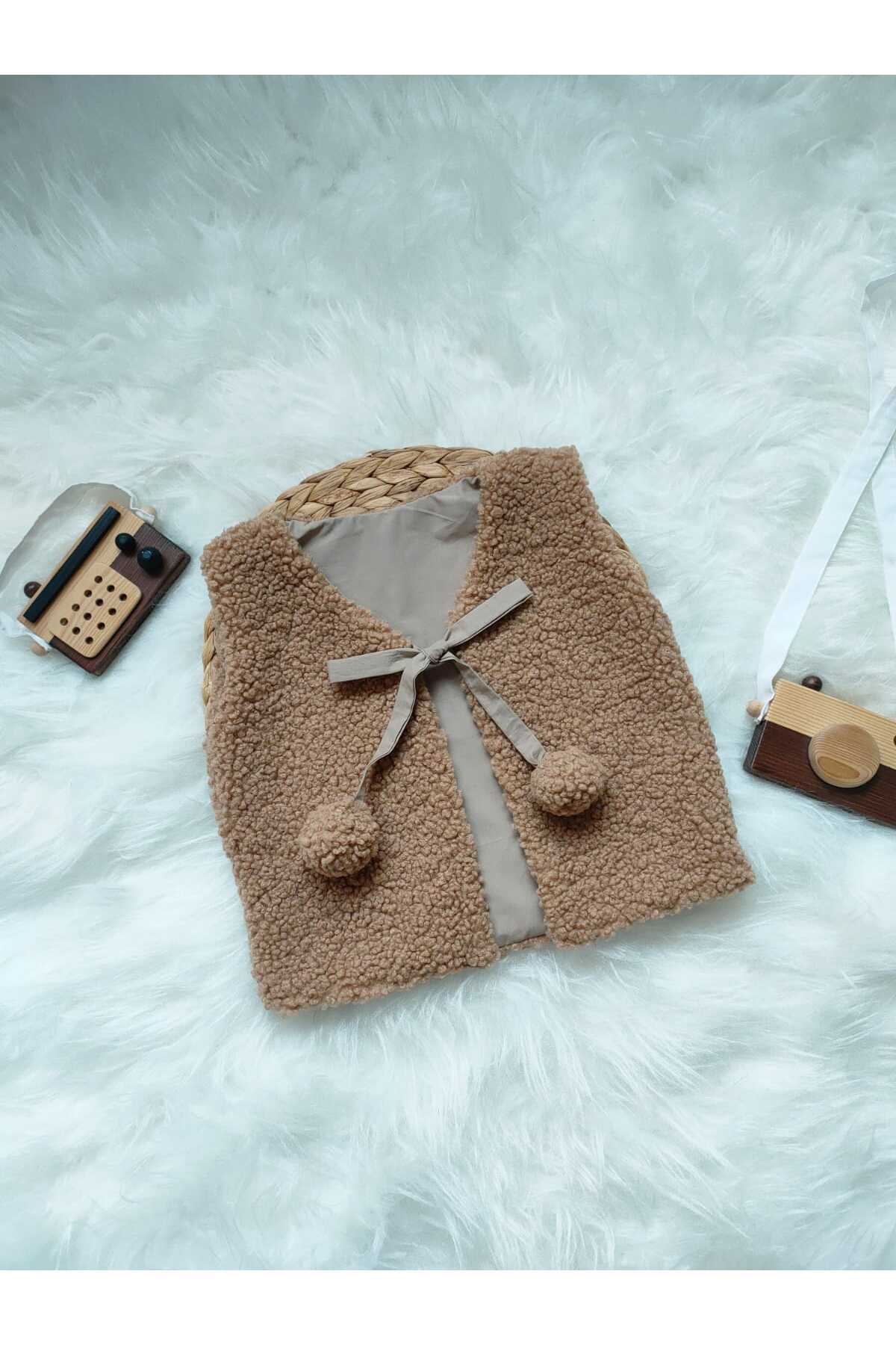 bright moon Çocuk çift taraflı peluş yelek Unisex fotoğrafı 5 (önizleme)