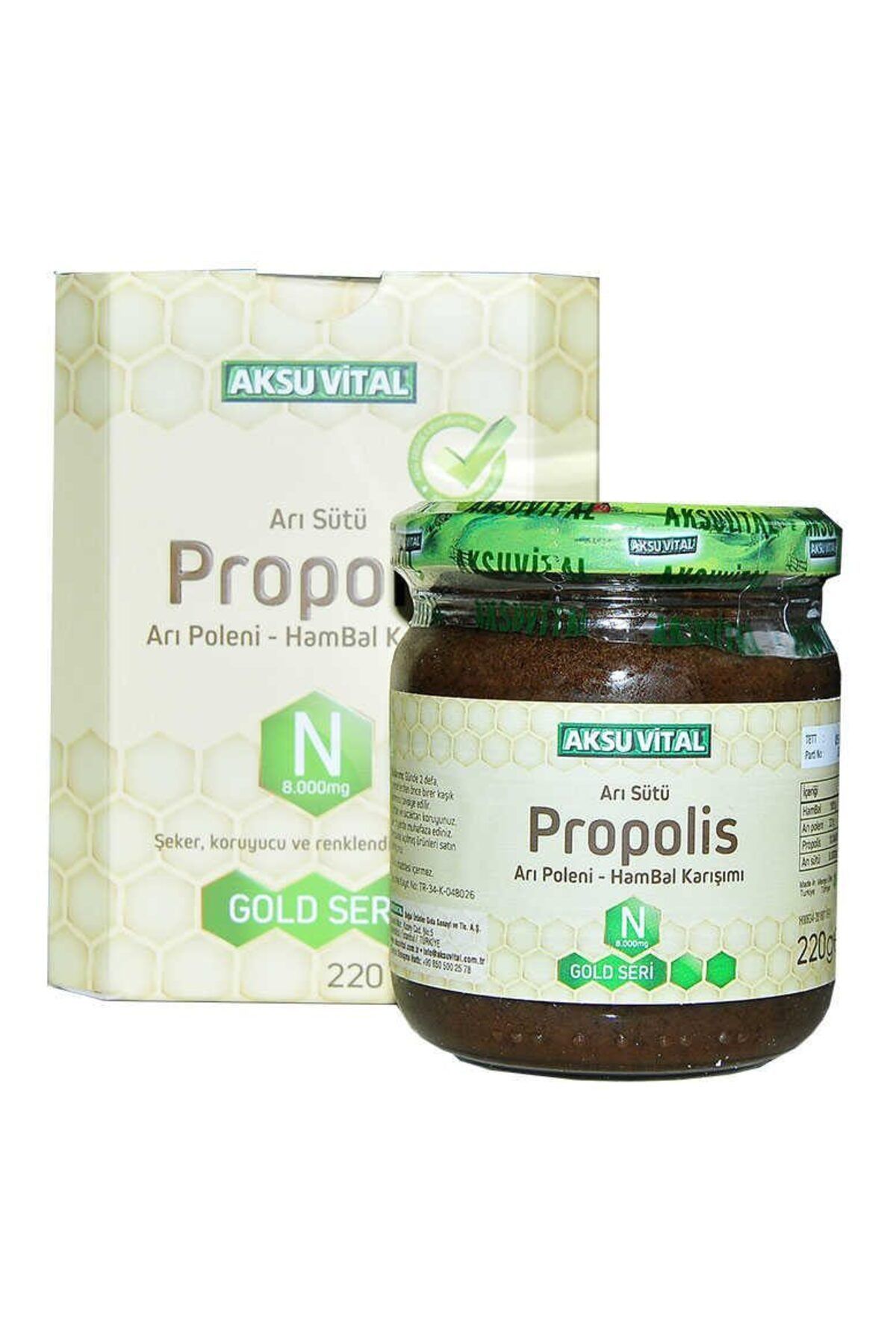 Lisinya Arı Sütü Propolis Polen Bal Karışımı 220 Gr