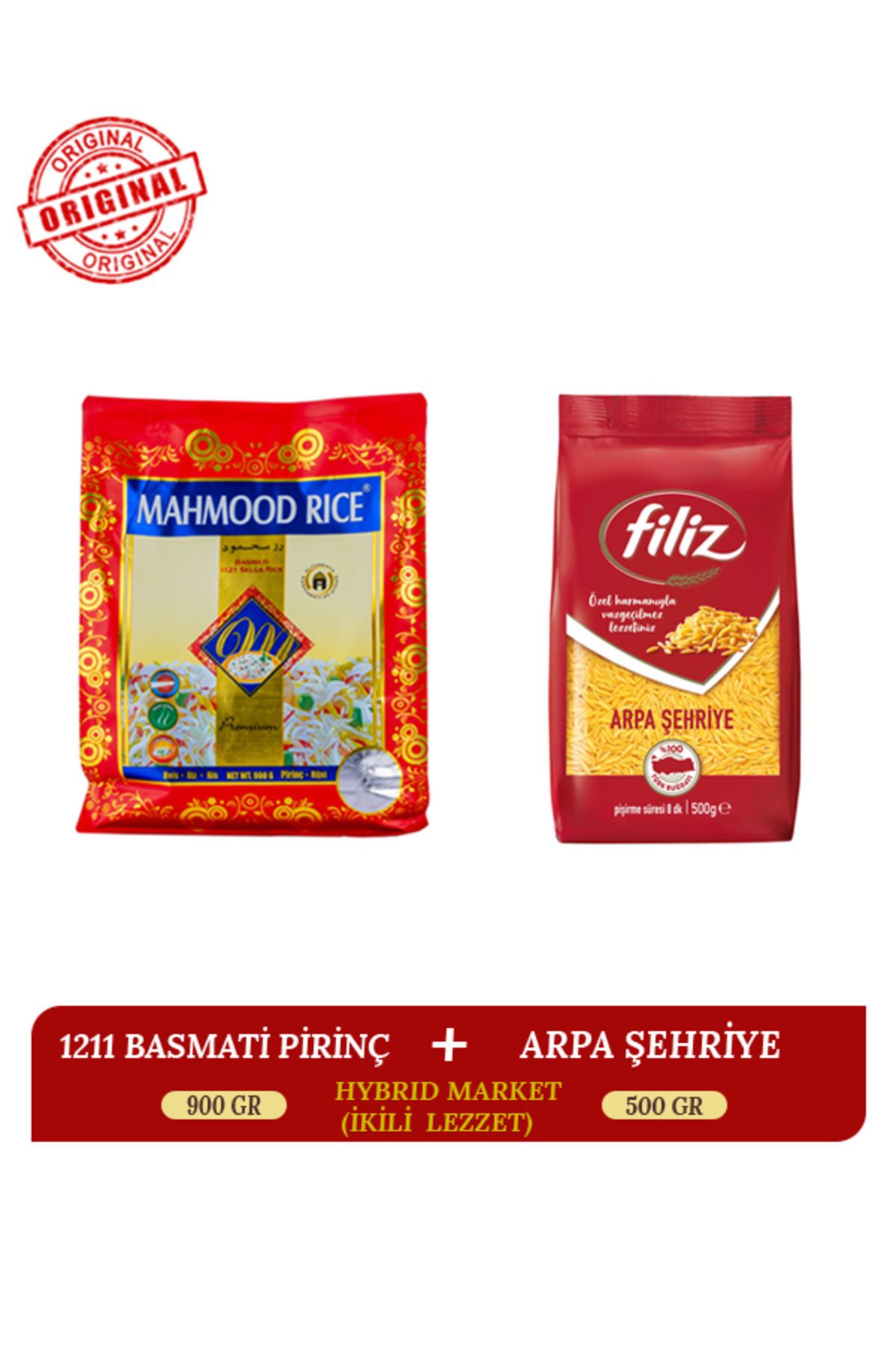 FİLİZ 1121 Basmati Pirinç 900 gr + Arpa Şehriye 500 Gr 1