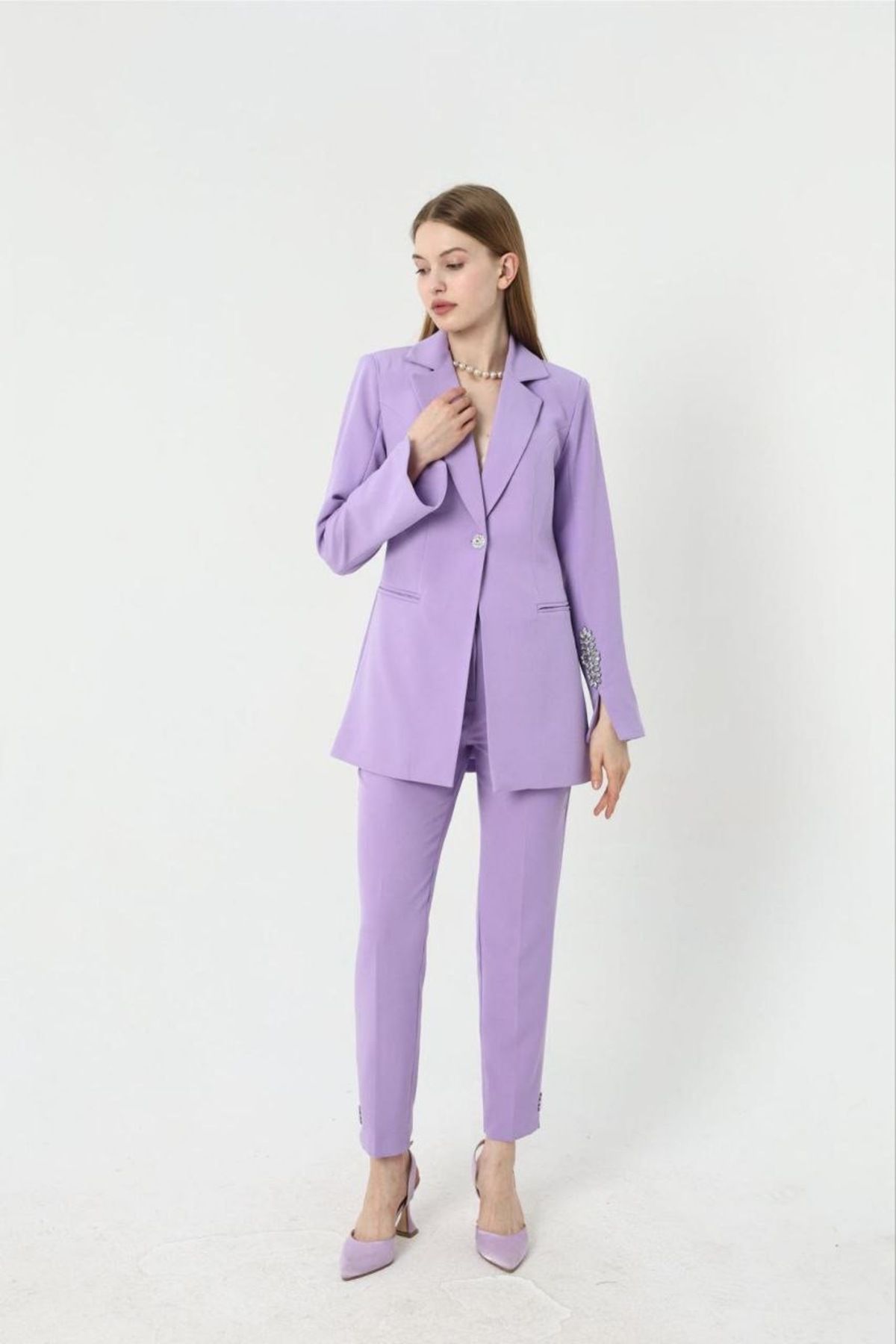 SPRING AUTUMN-Women's Jewelled Suit 1