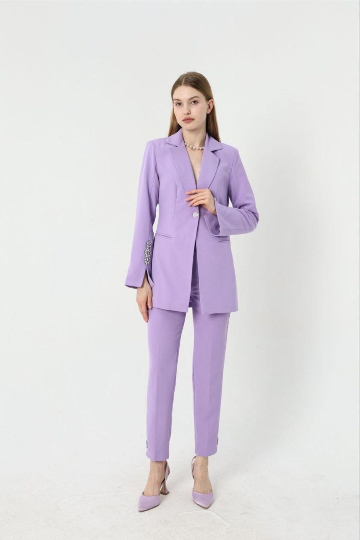 SPRING AUTUMN-Women's Jewelled Suit 2