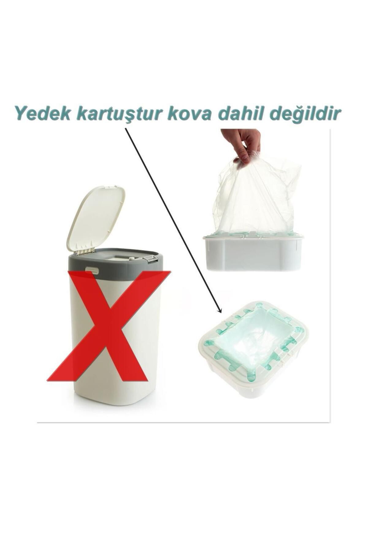 Geseus-Motek Baby Diaper Bucket - 505Ad Model Spare Cartridge Diapers Capacity 3