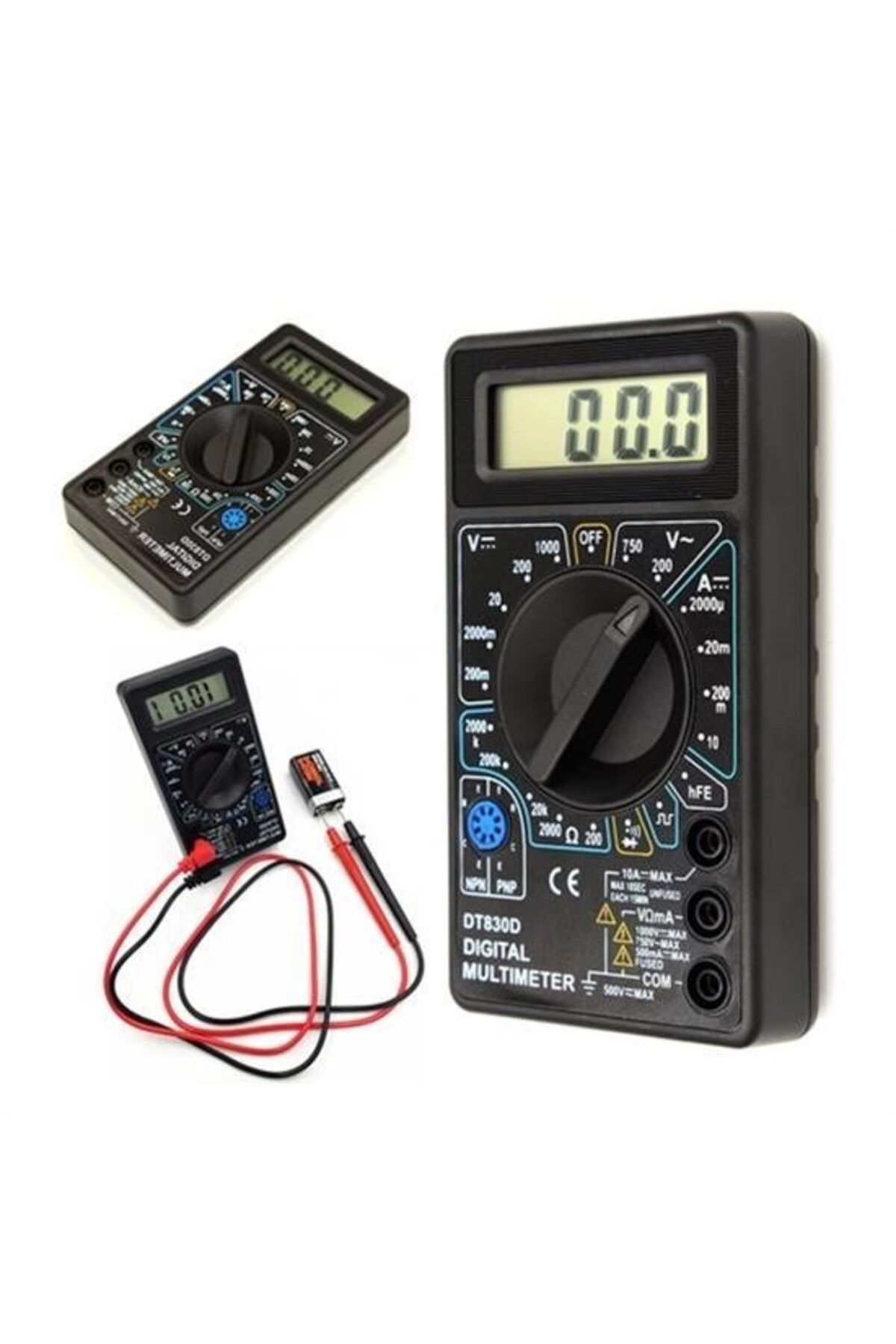 VB QUALITY-Digital Avometer Multimeter Measure Tool Current Voltage Resistance Meter 1