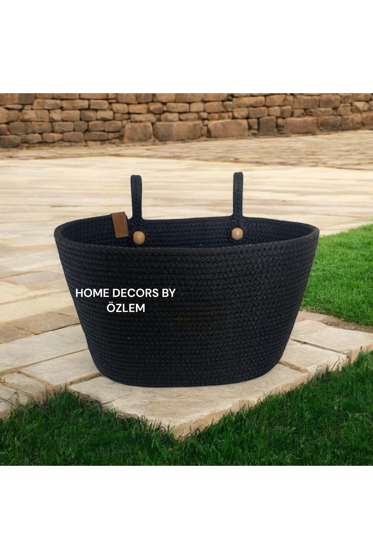 Hanging Organizer Basket Organizer Multipurpose Basket Wicker Basket-30x20cm