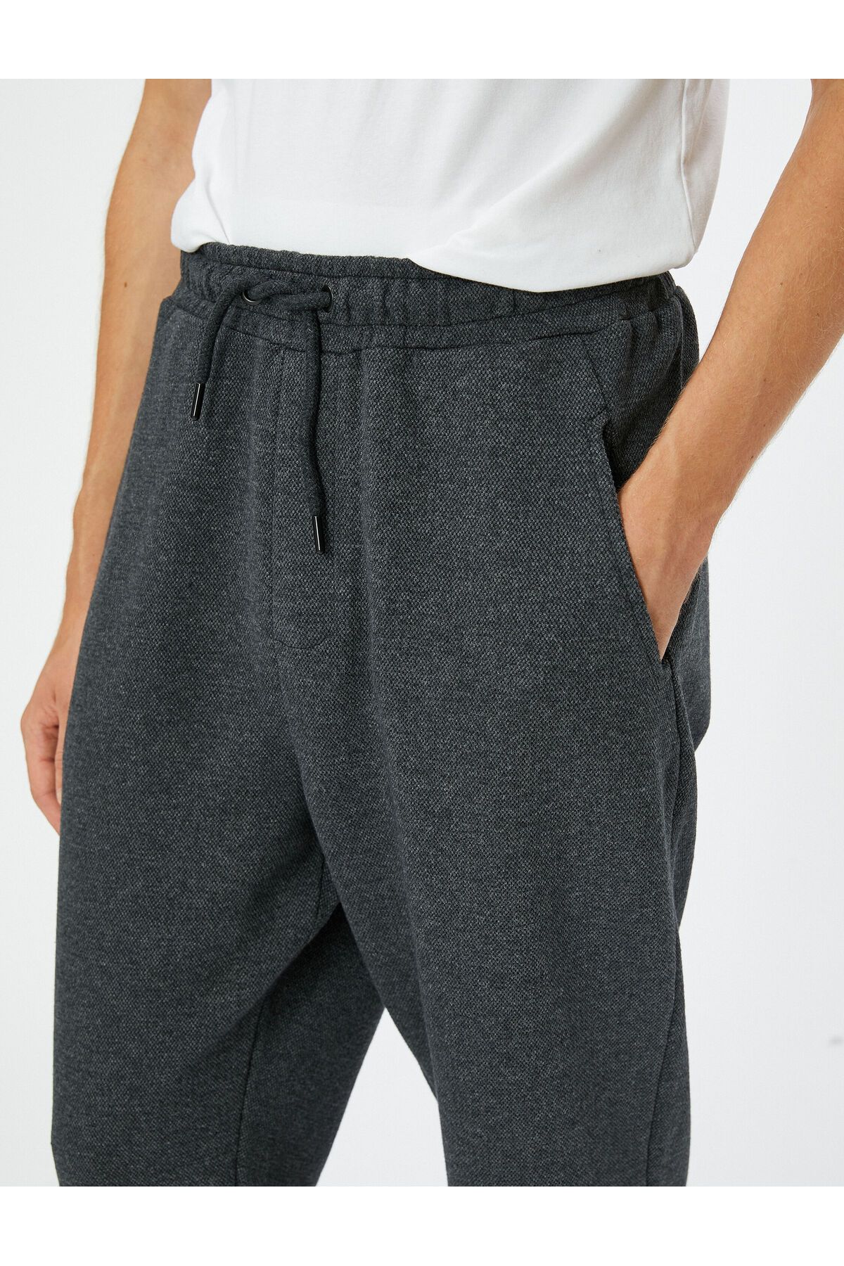 Koton-Jogger-Jogginghose mit Spitzenbund und Taschendetail 5