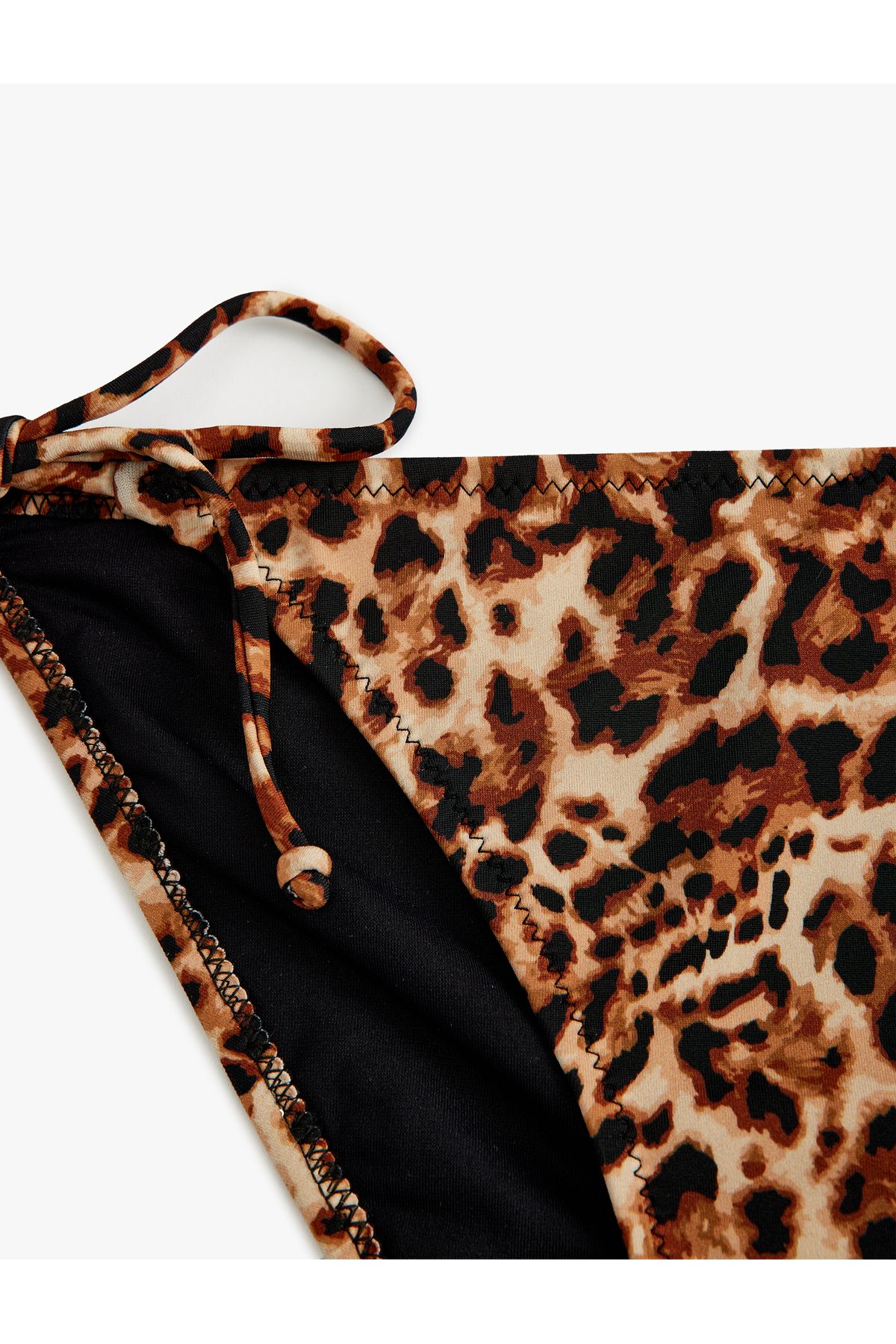 Koton-Drawstring Leopard Bikini 3