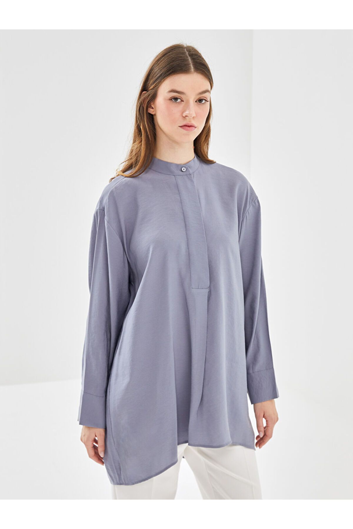 LC Waikiki Hakim Yaka Oversize Kadın Tunik