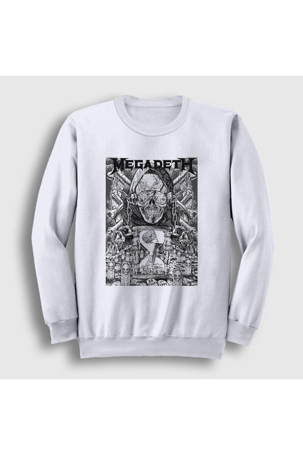 Presmono-Φούτερ Unisex White Time Megadeth 66202tt 1