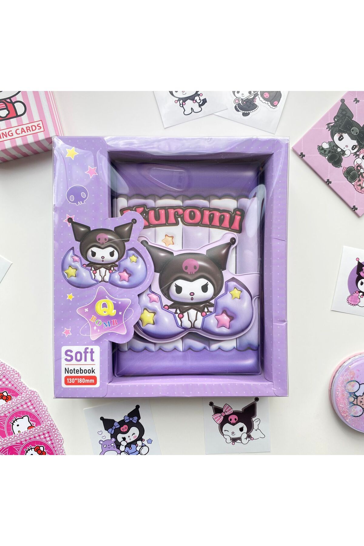 Wisevelya-Kuromi Puffy Notebook - Boxed 1