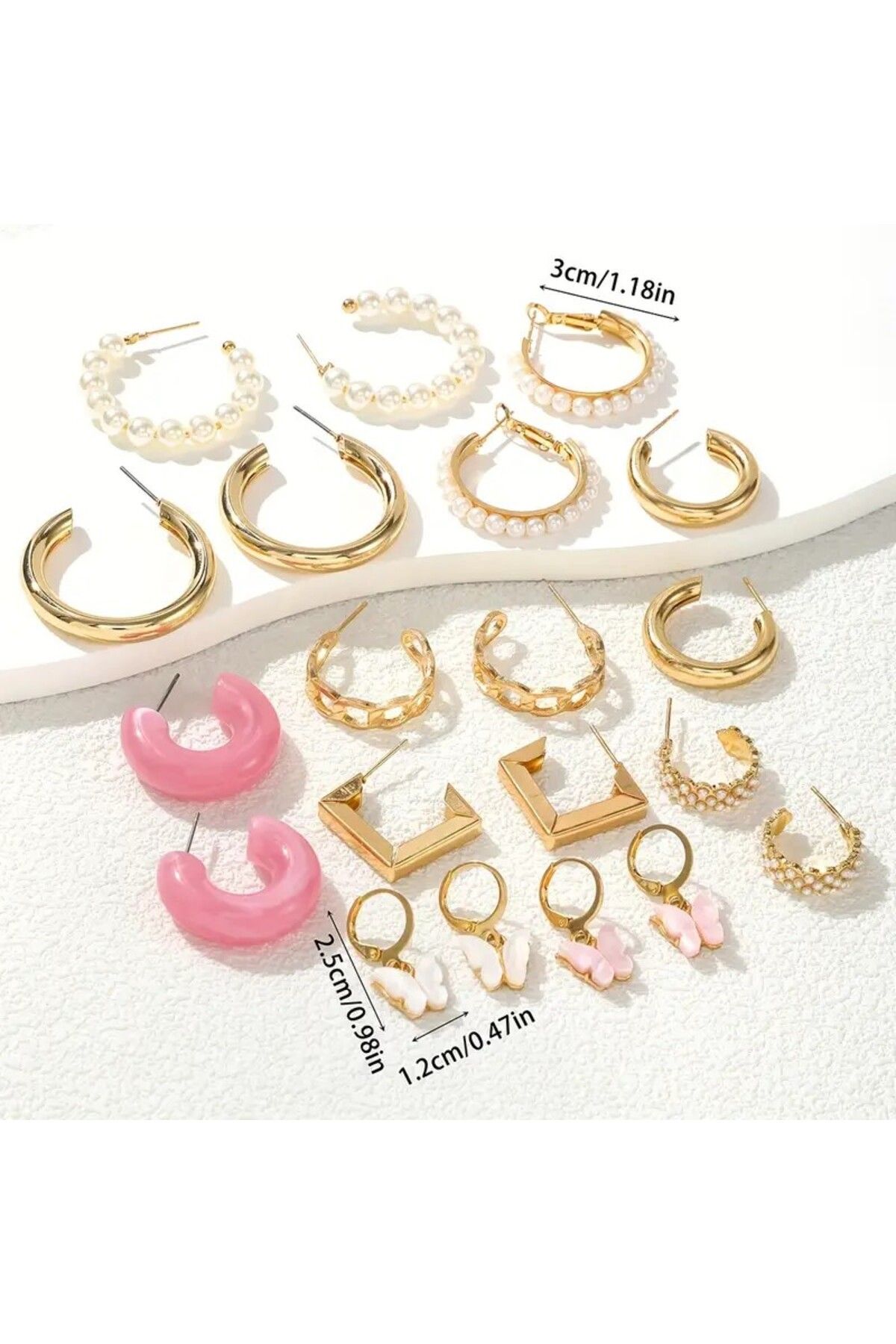 Perry Accesories-Ring Earrings Set with Multiple Pearls for Woman 2