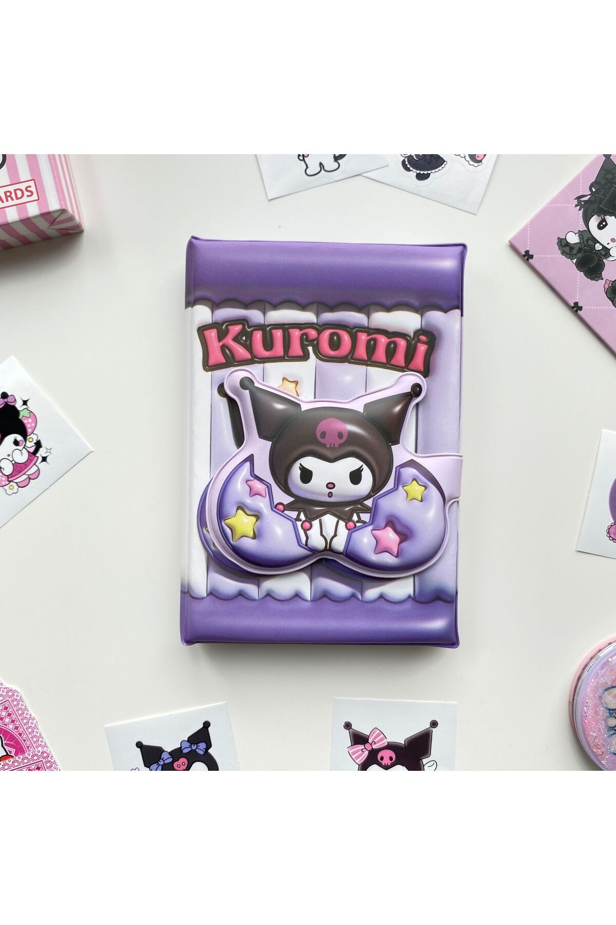 Wisevelya-Kuromi Puffy Notebook - Boxed 3