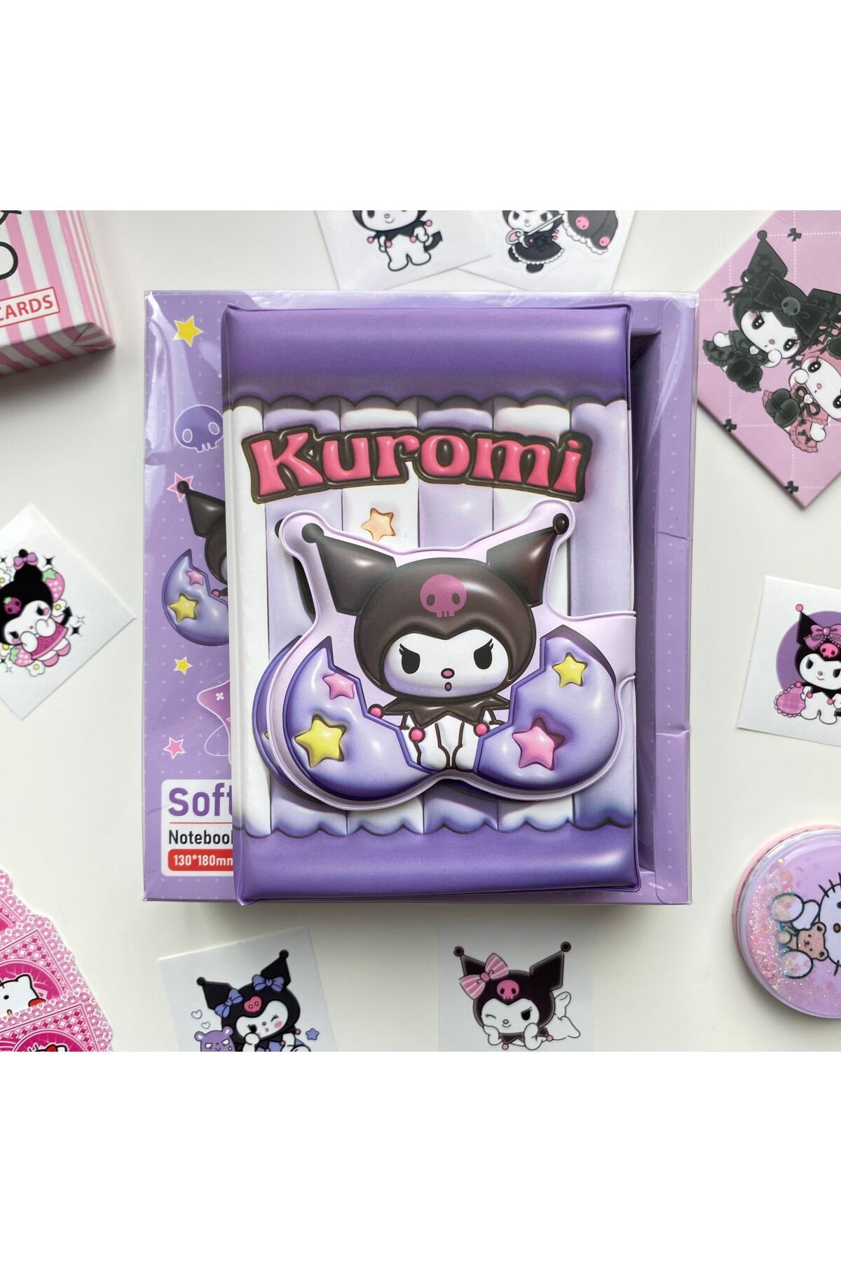 Wisevelya-Kuromi Puffy Notebook - Boxed 4