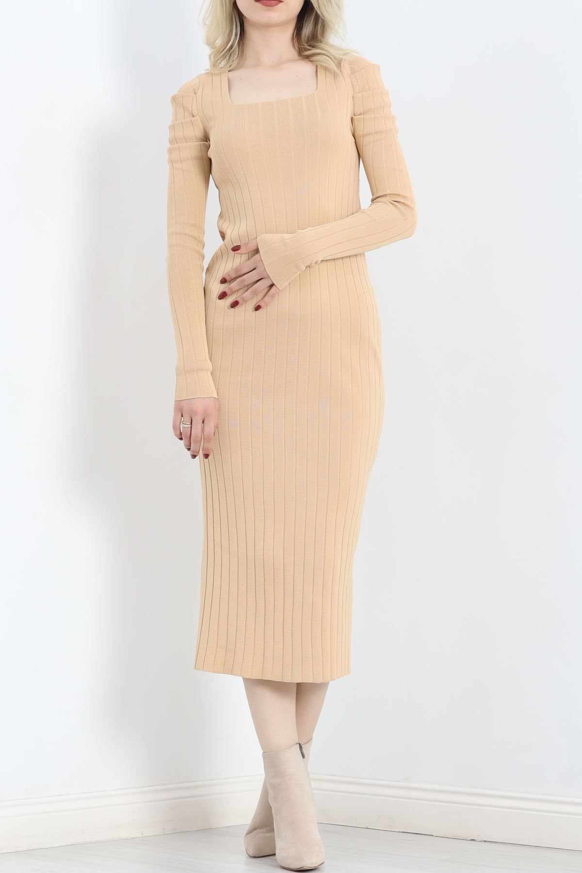 Moka Shopin-Mokashopin Midi Dress - Princess Sleeve, Biscuits - 16821.1766 6