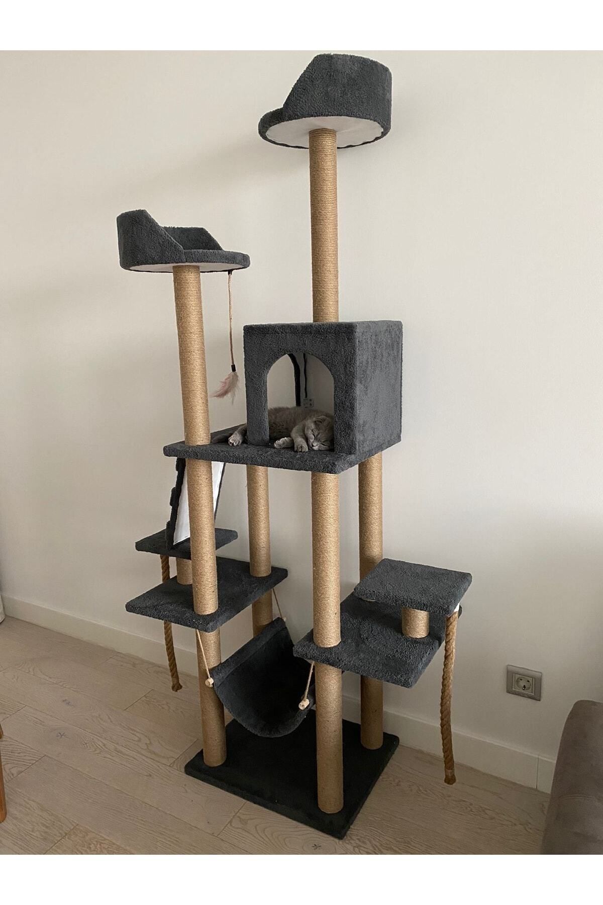 pethomealpi-- Castle Multi-Storey Nest Cat Scratching and Play Platform 1