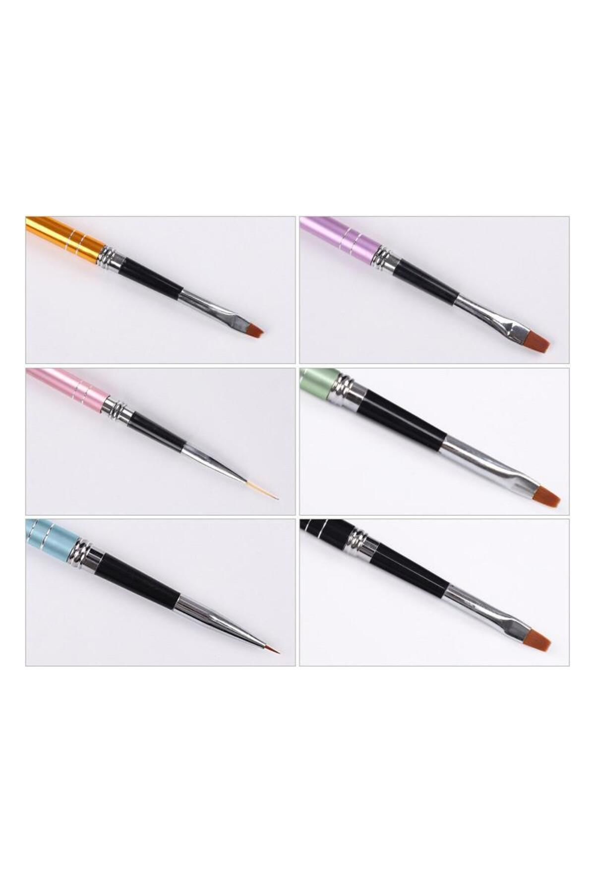 ست برس آرت ناخن 10 aba nails