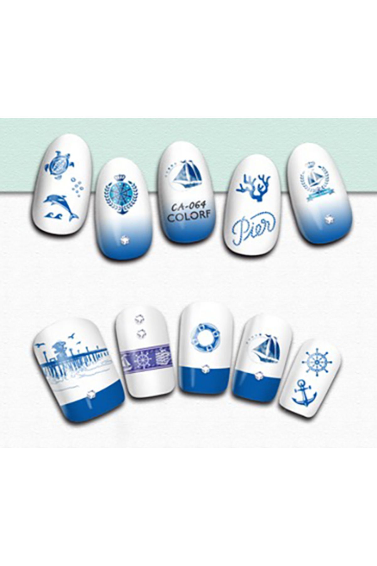 استیکر ناخن aba nails
